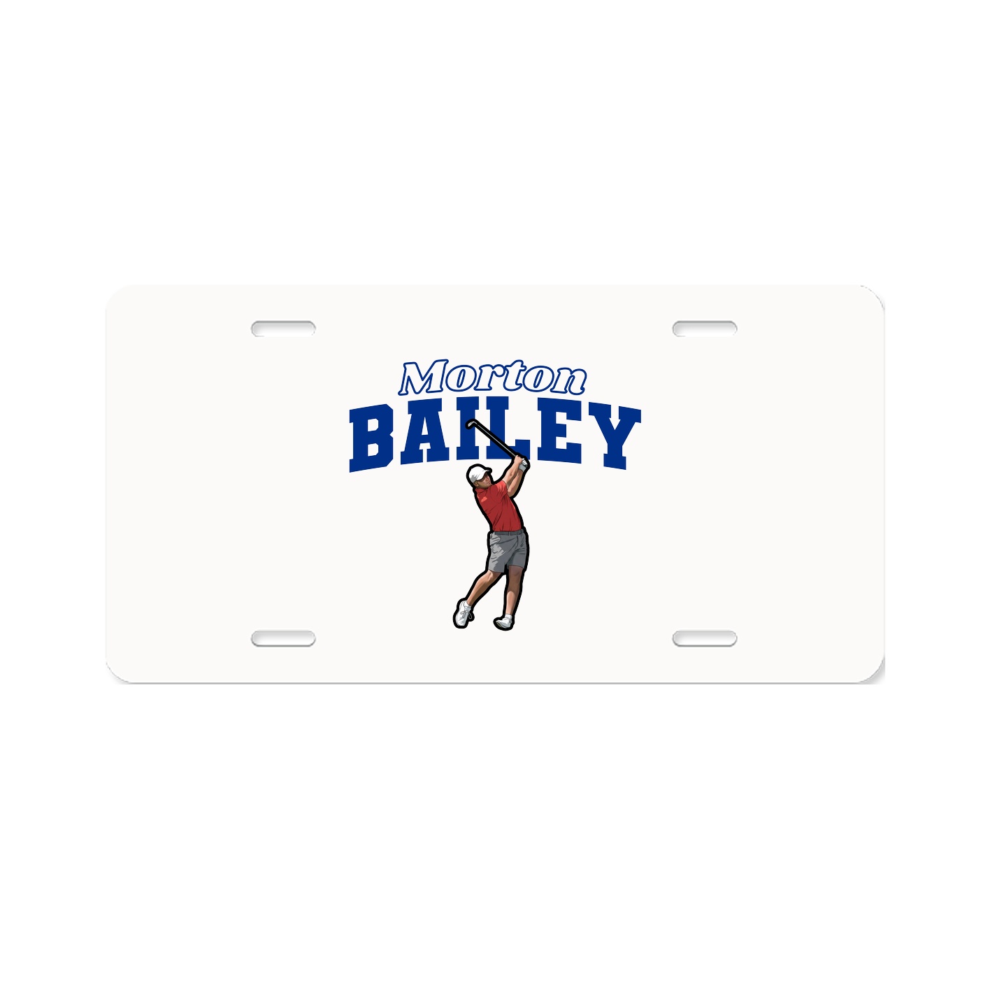 License Plate — Name Arch in Classic