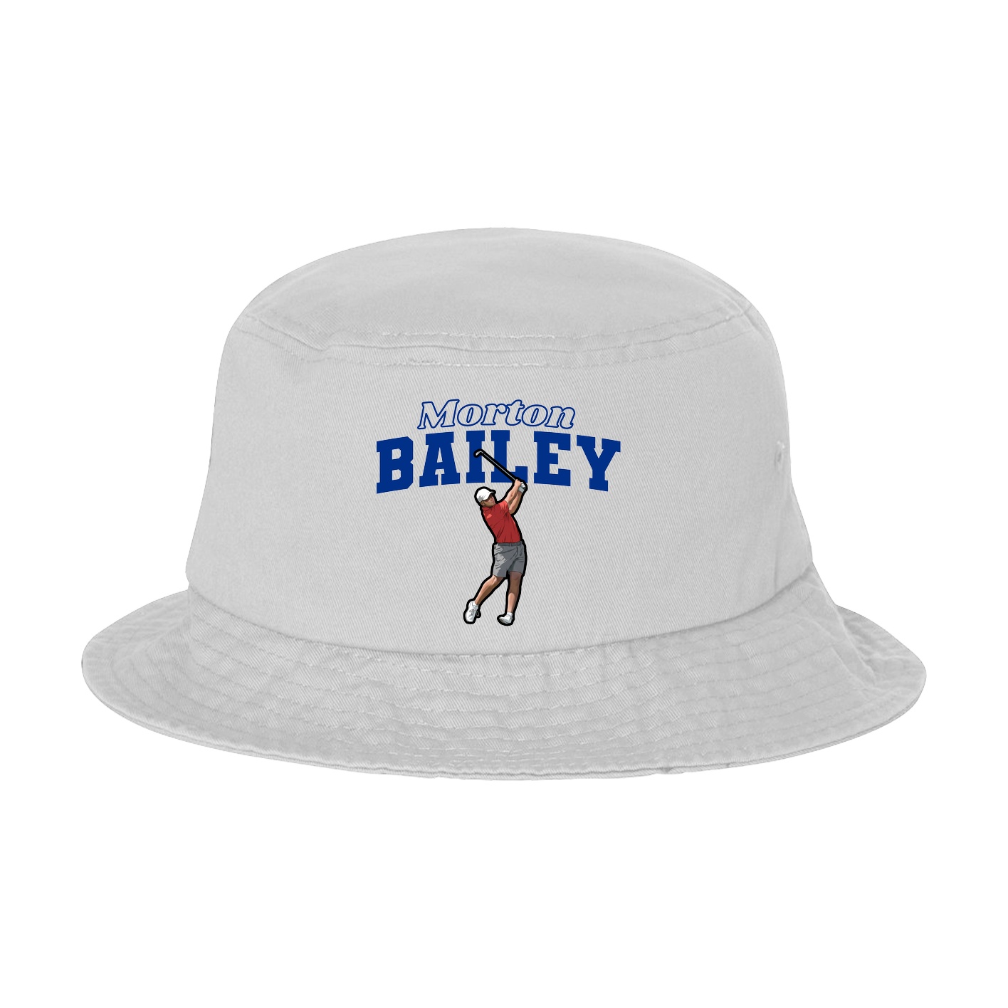 Bucket Cap — Name Arch in White