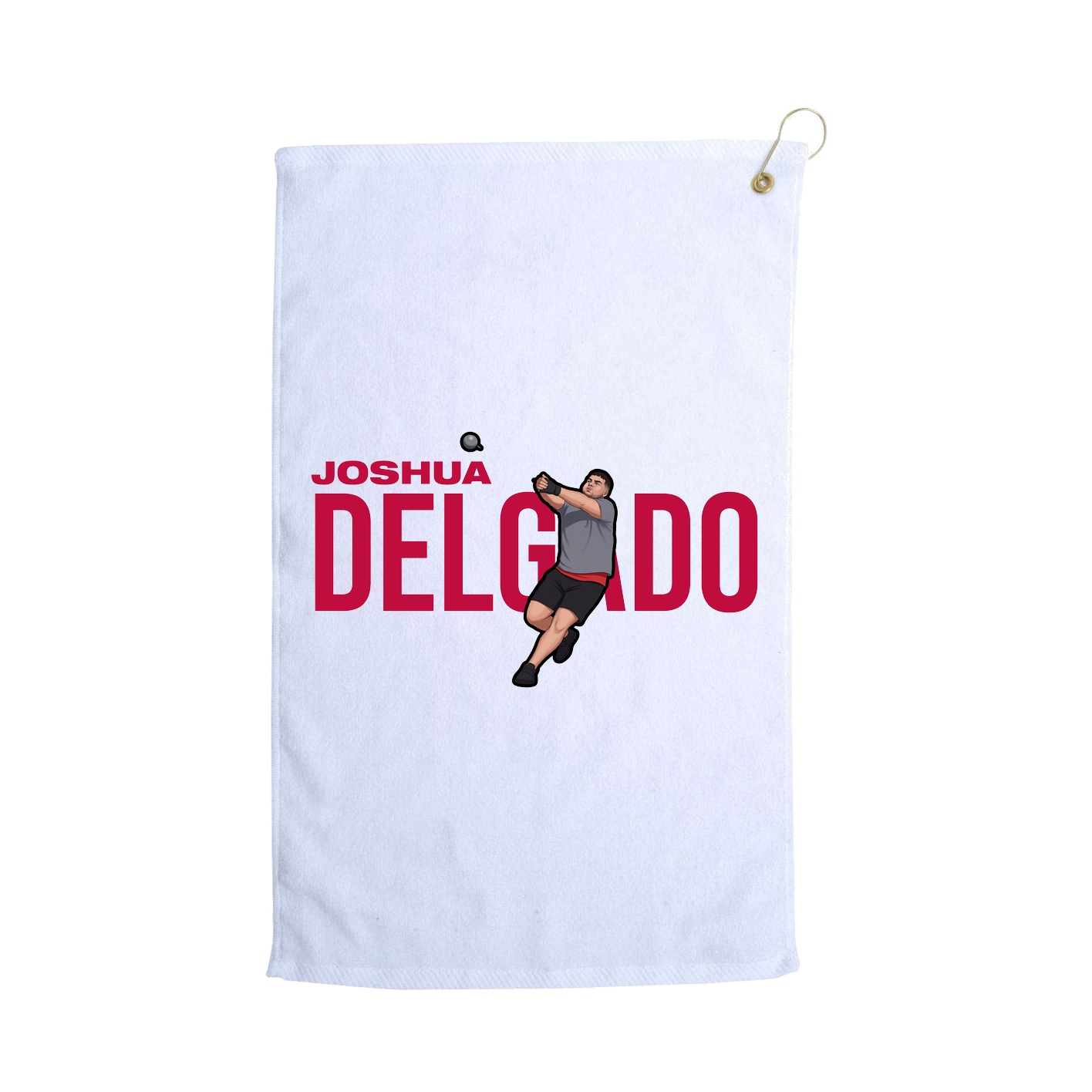 Golf Towel — Player Name in White