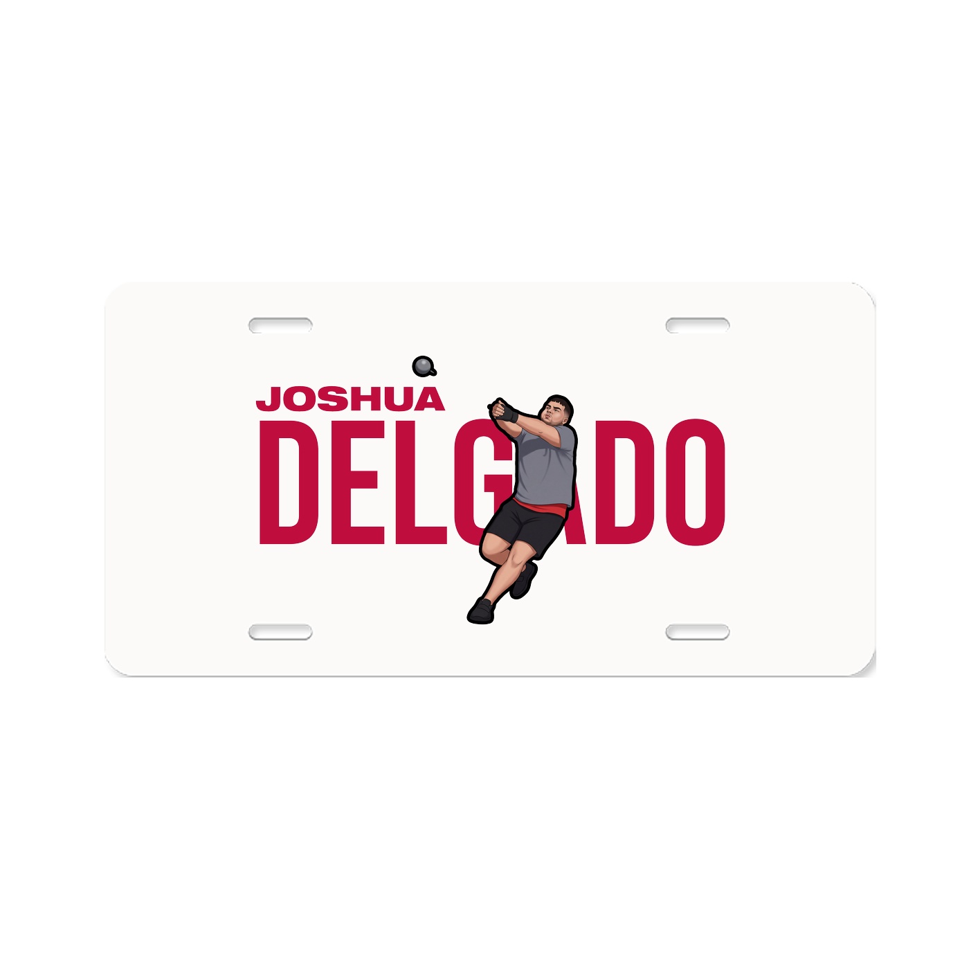 License Plate — Player Name in Classic