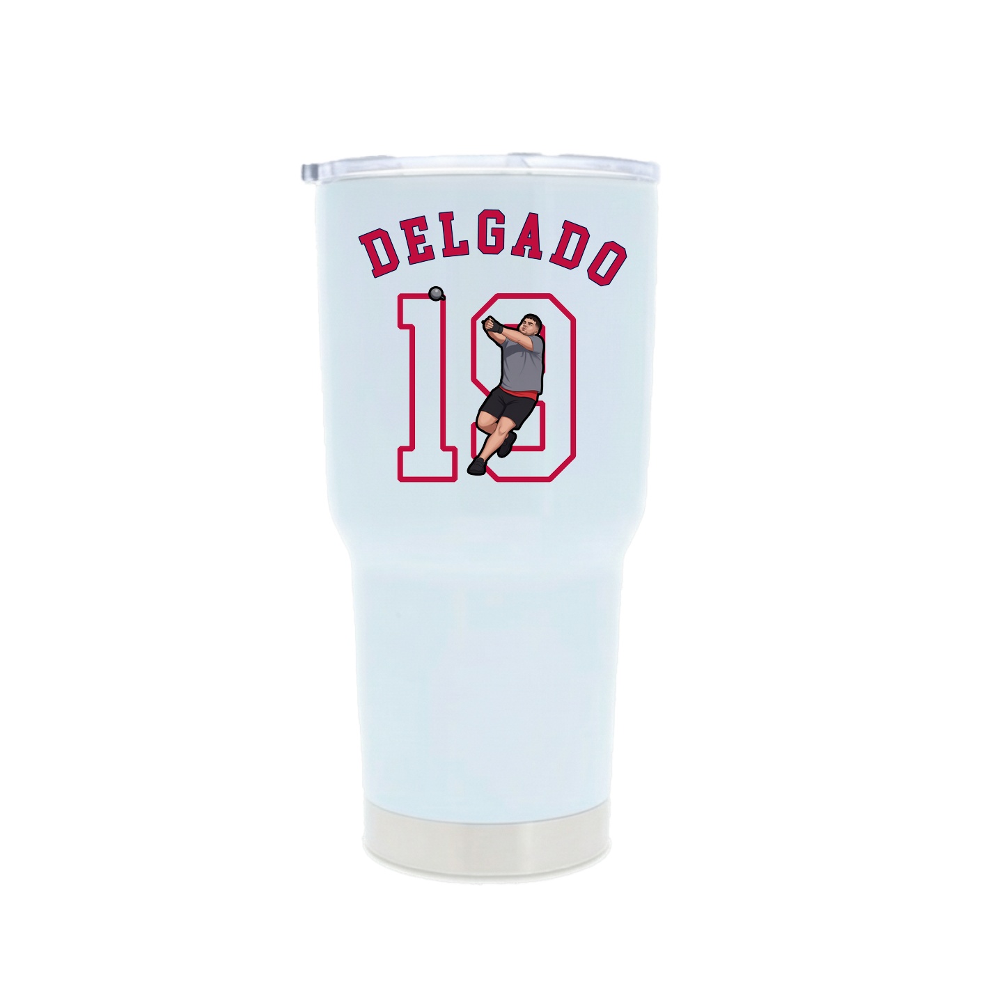 30oz Stainless Steel Tumbler — Shirsey Arch in White