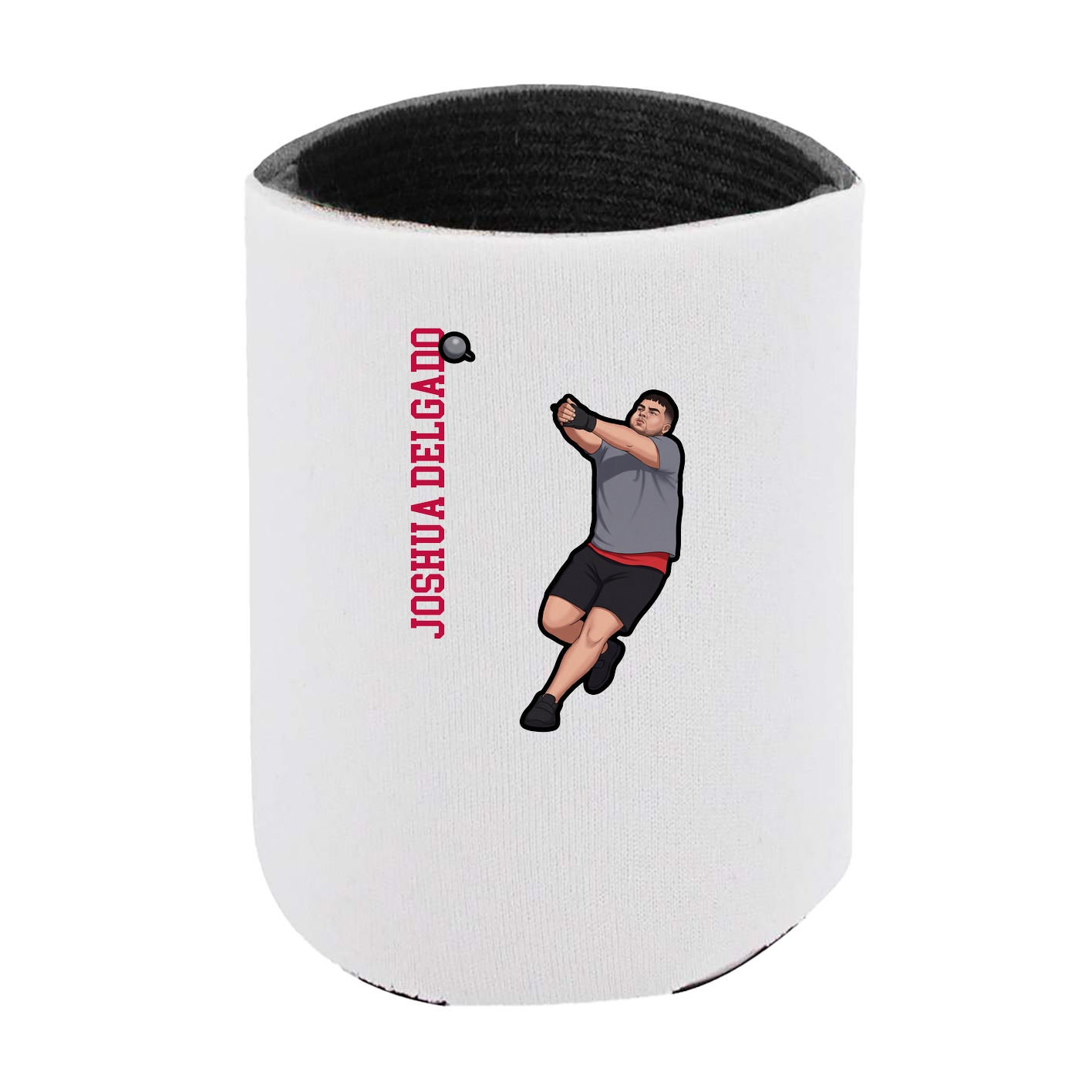 Can Holder — Name Vertical in White