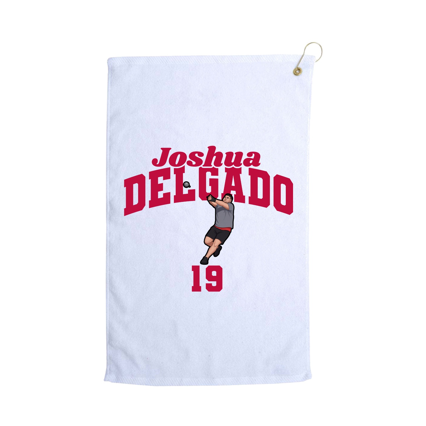 Golf Towel — Signature Arch in White