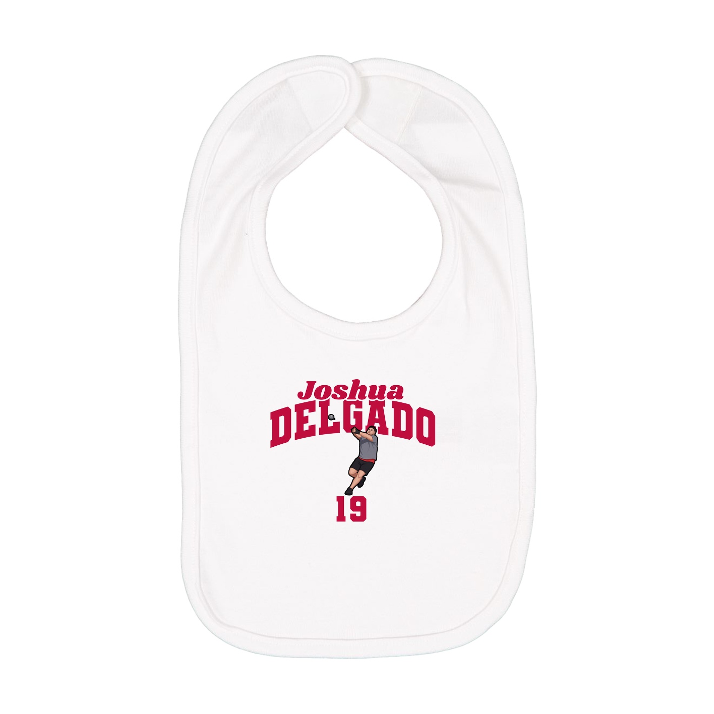 Infant Bib — Signature Arch in White