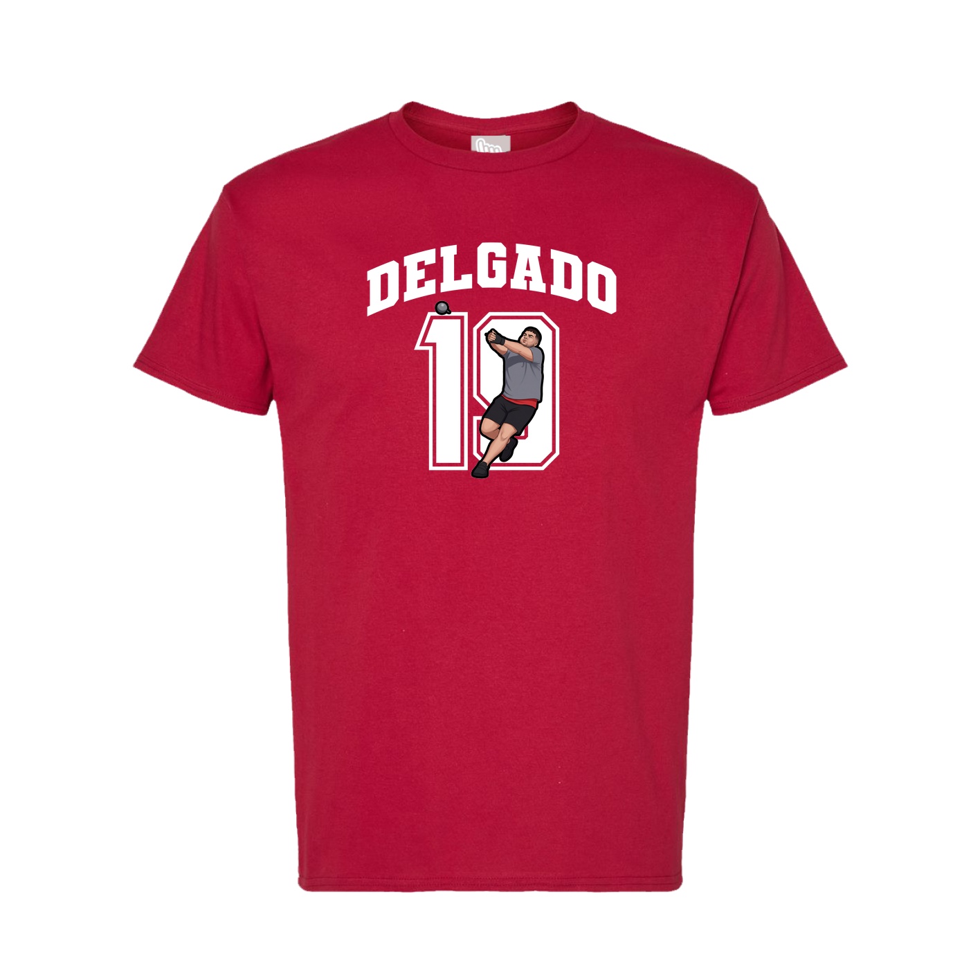 Tee — Number in Crimson