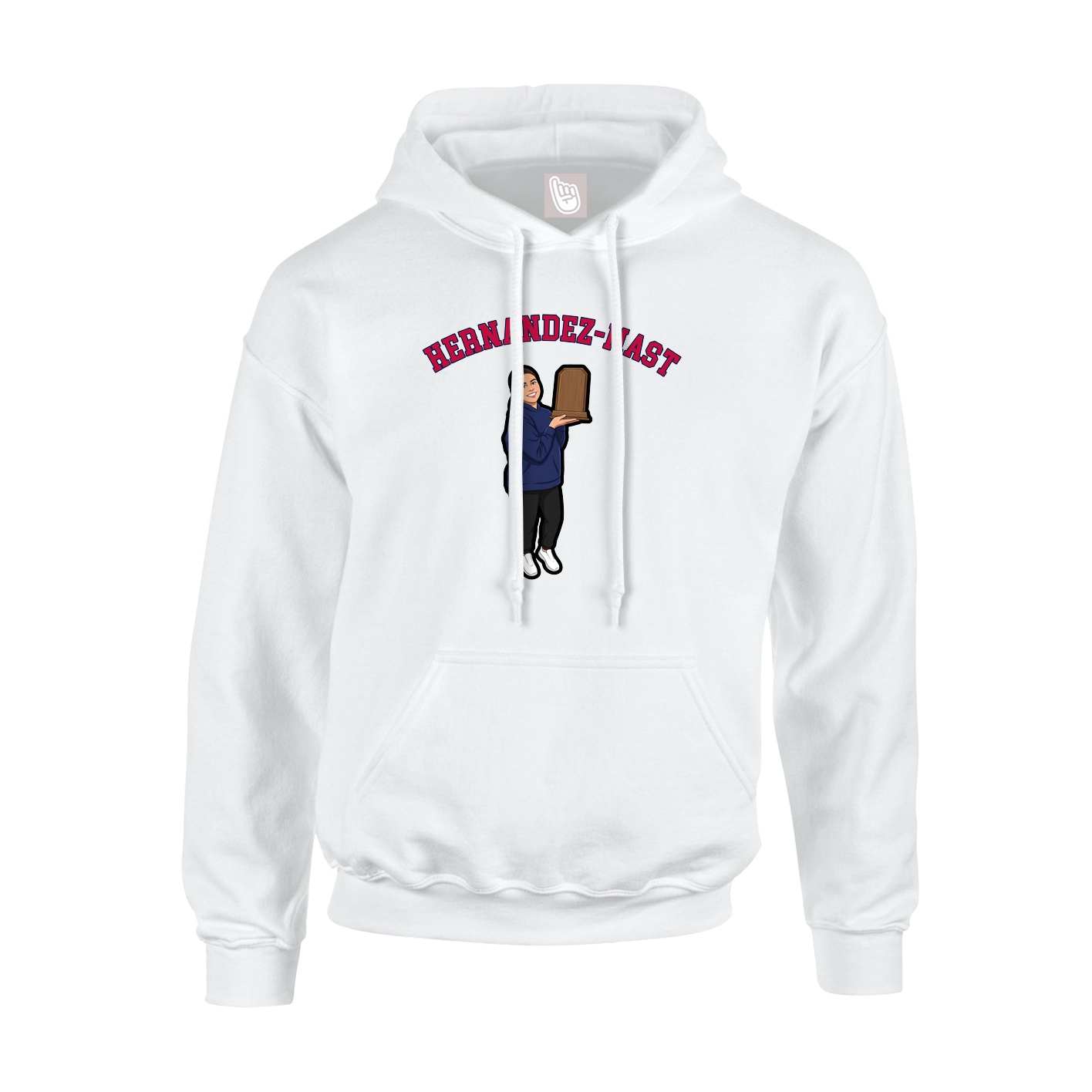 Youth Hoodie — Shirsey Arch in White