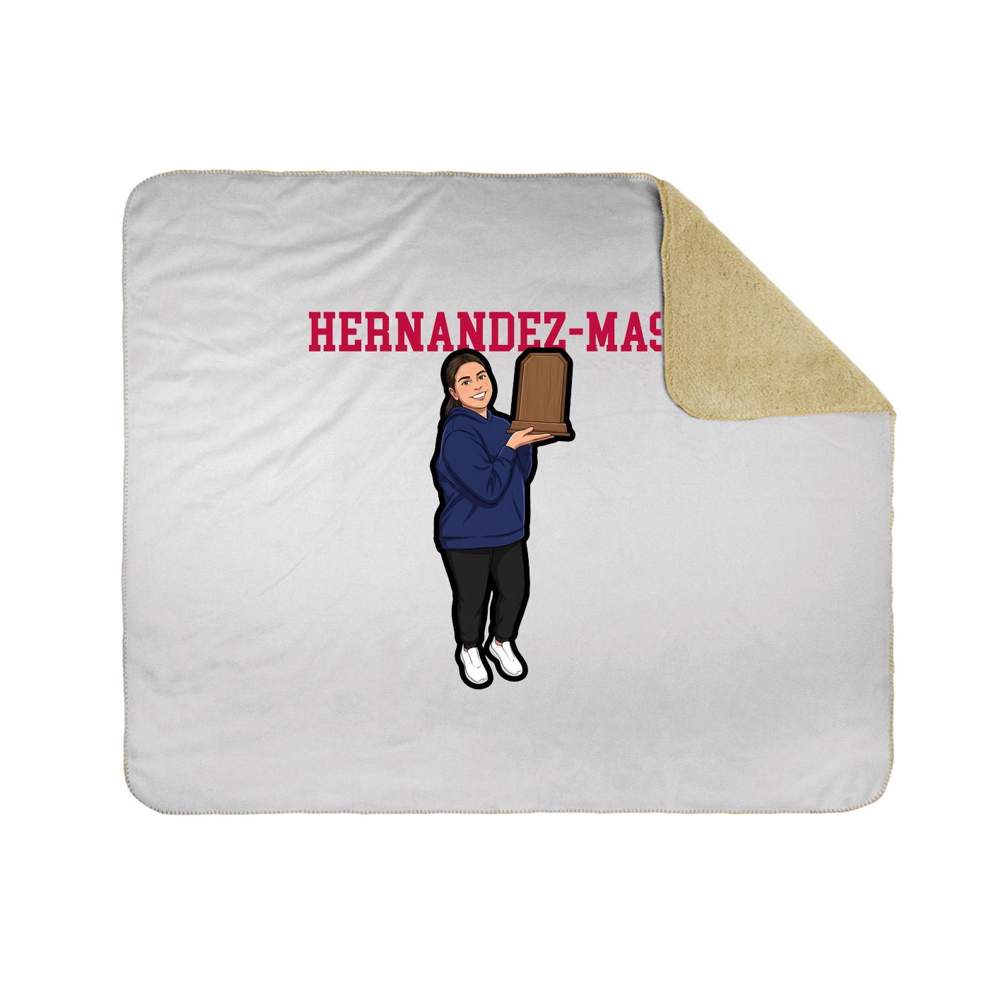 Throw Blanket — Shirsey in White