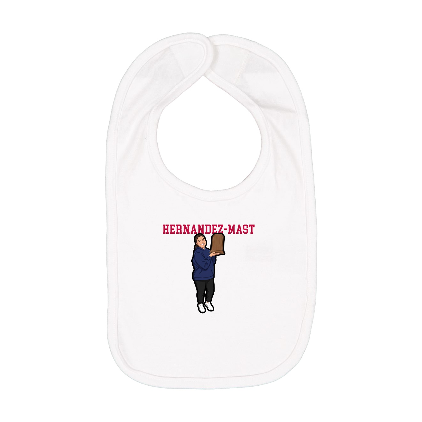 Infant Bib — Shirsey in White