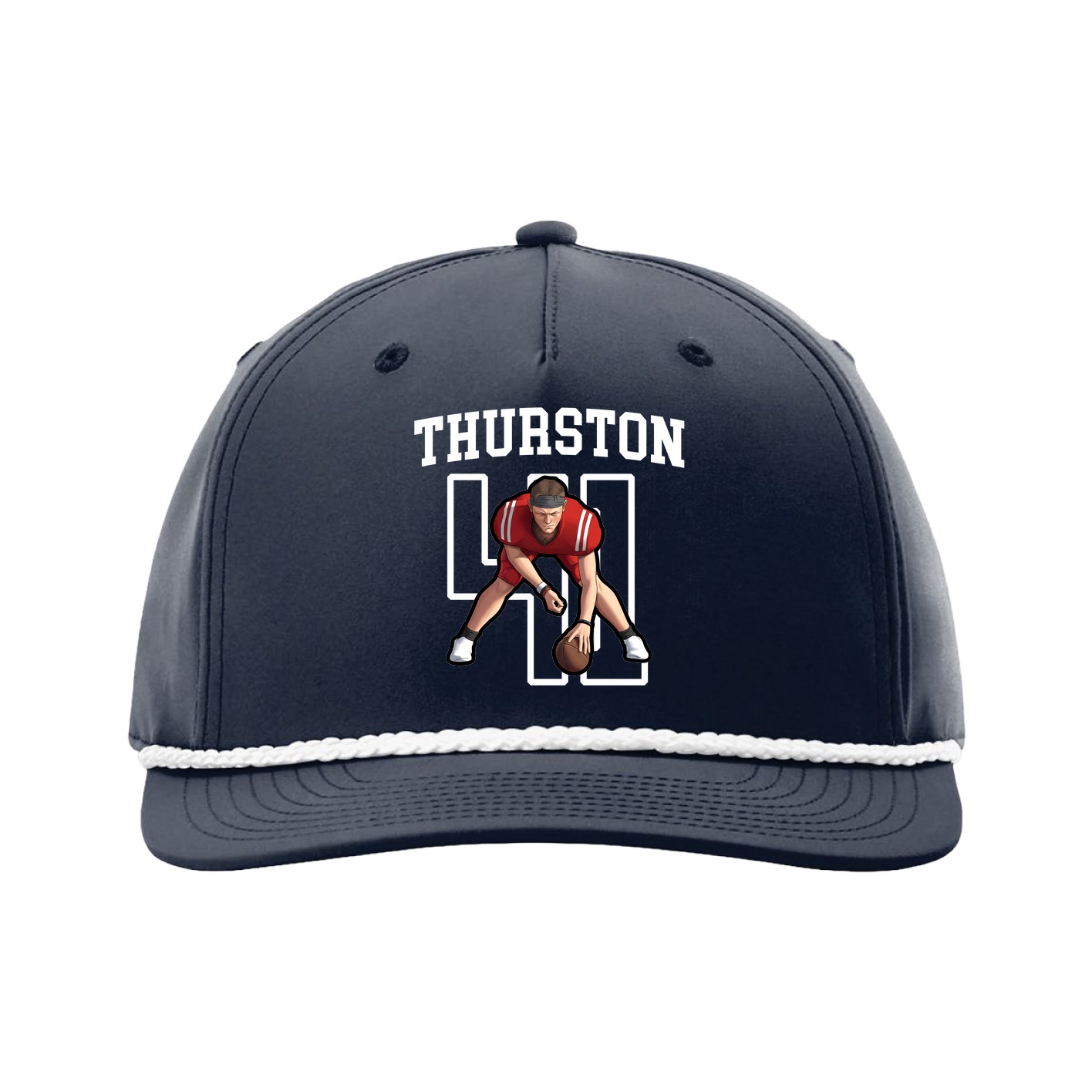 Five-Panel Classic Rope Cap — Shirsey in Navy