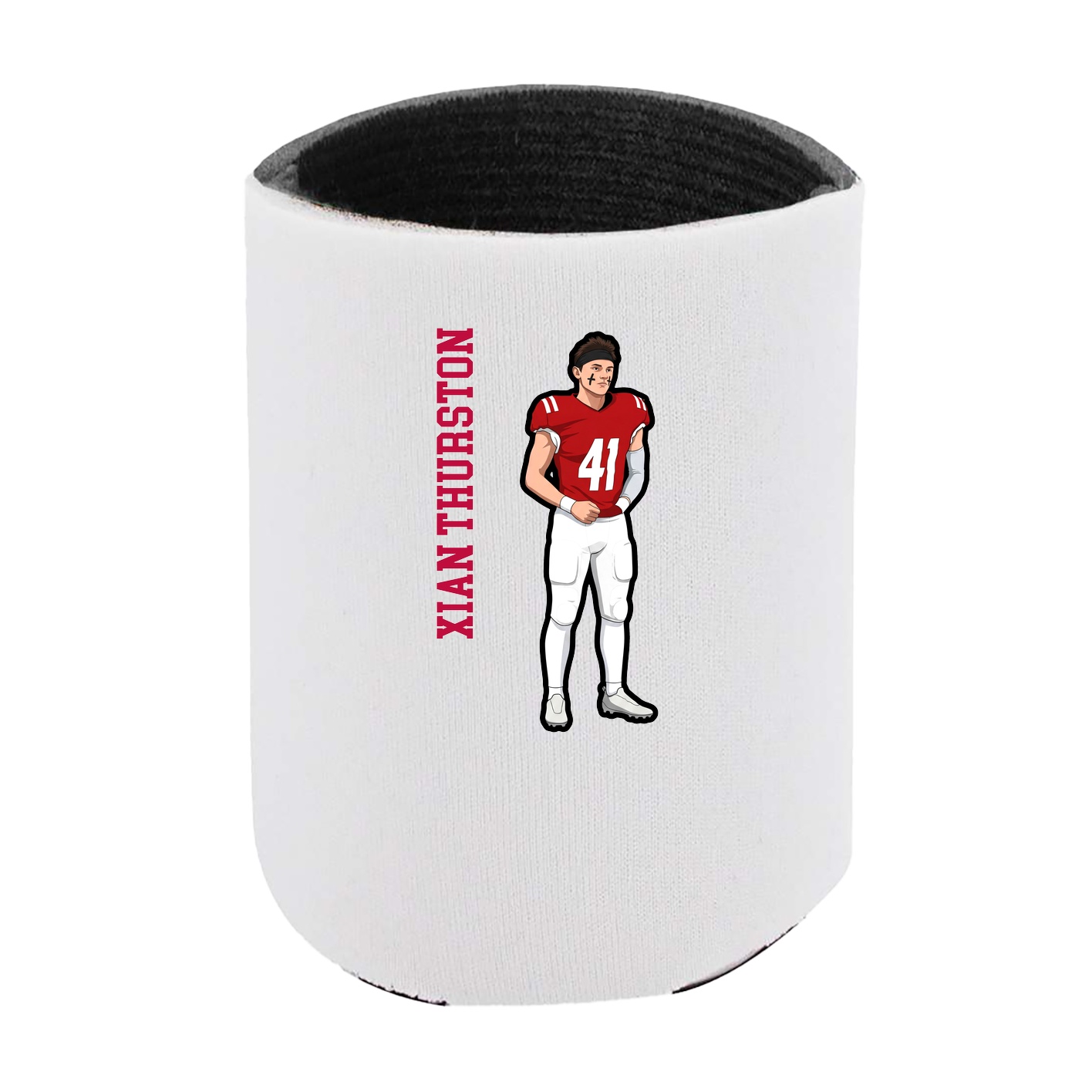 Can Holder — Name Vertical in White
