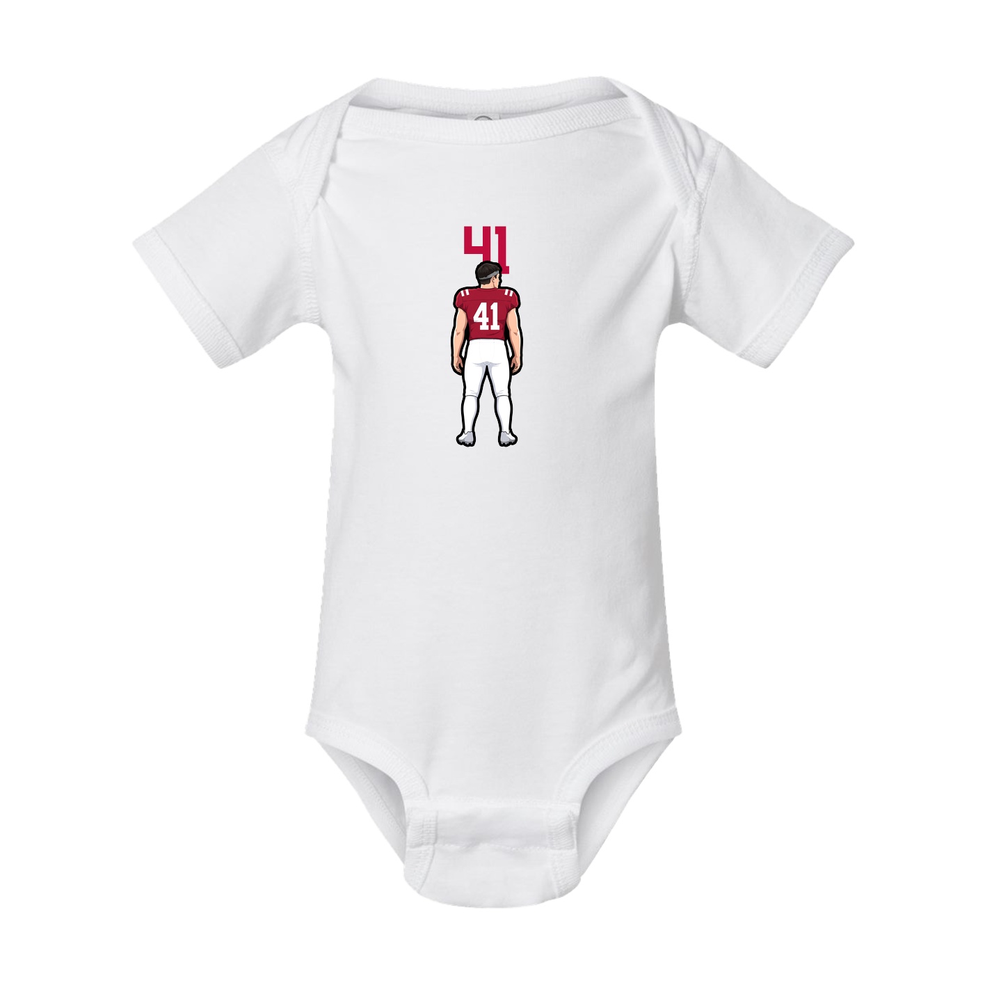 Baby Onesie — Number Top in White