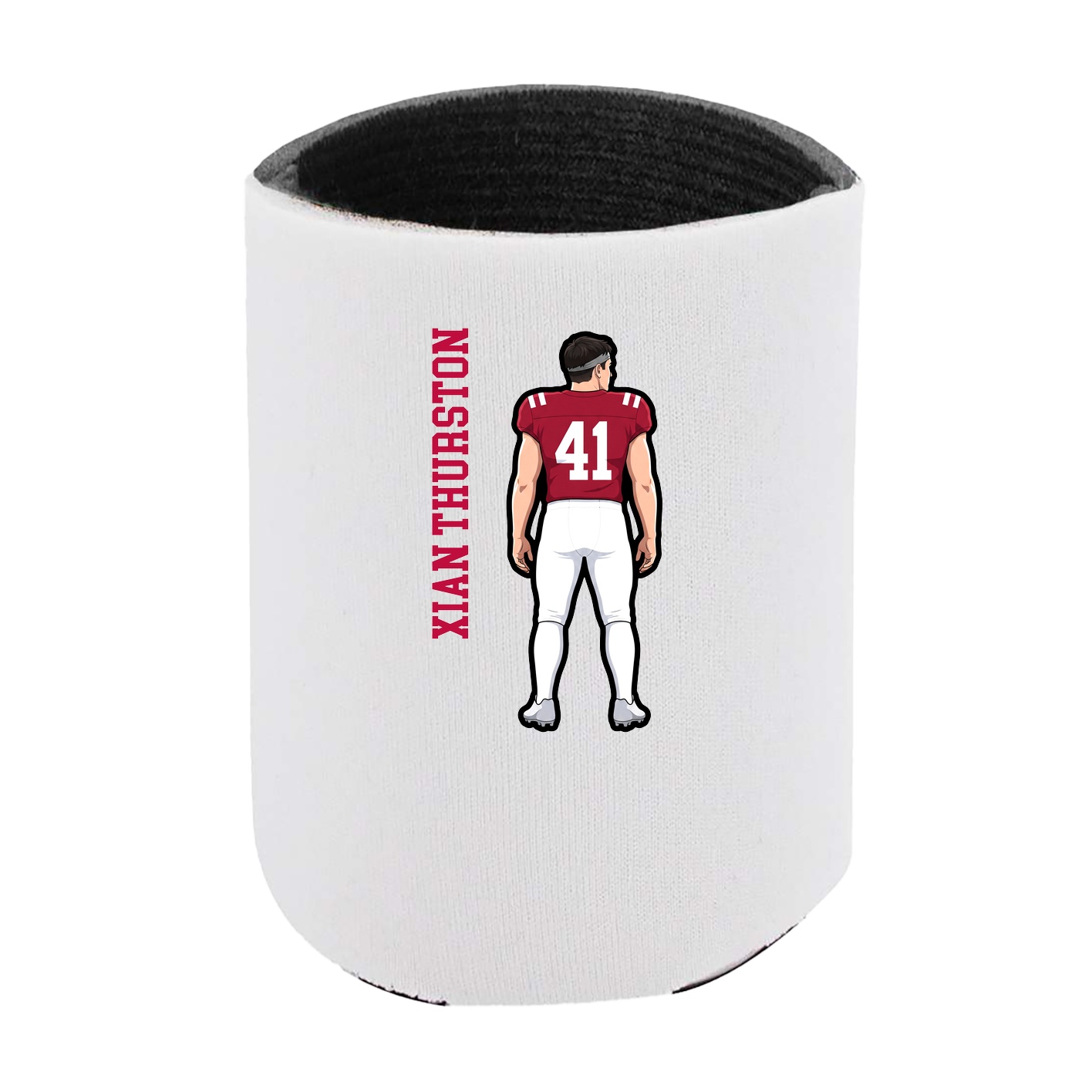 Can Holder — Name Vertical in White