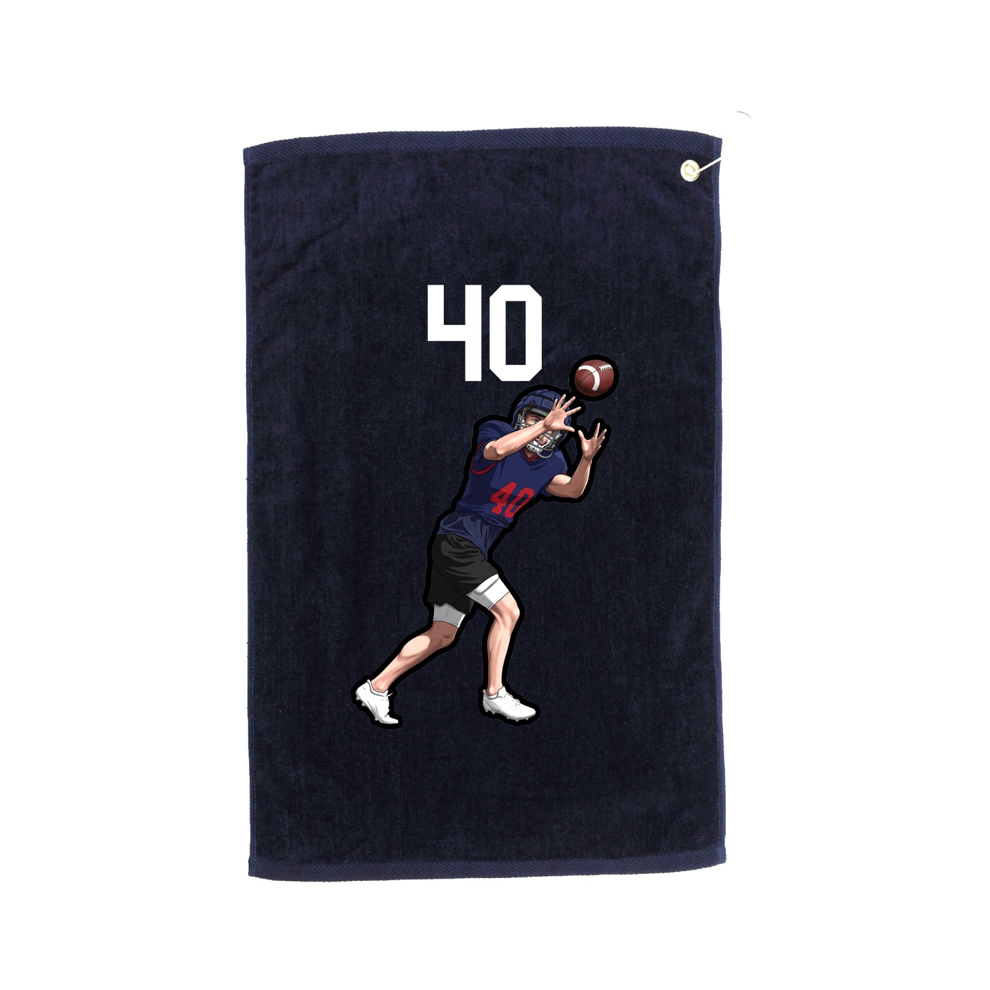 Golf Towel — Number Top in Navy