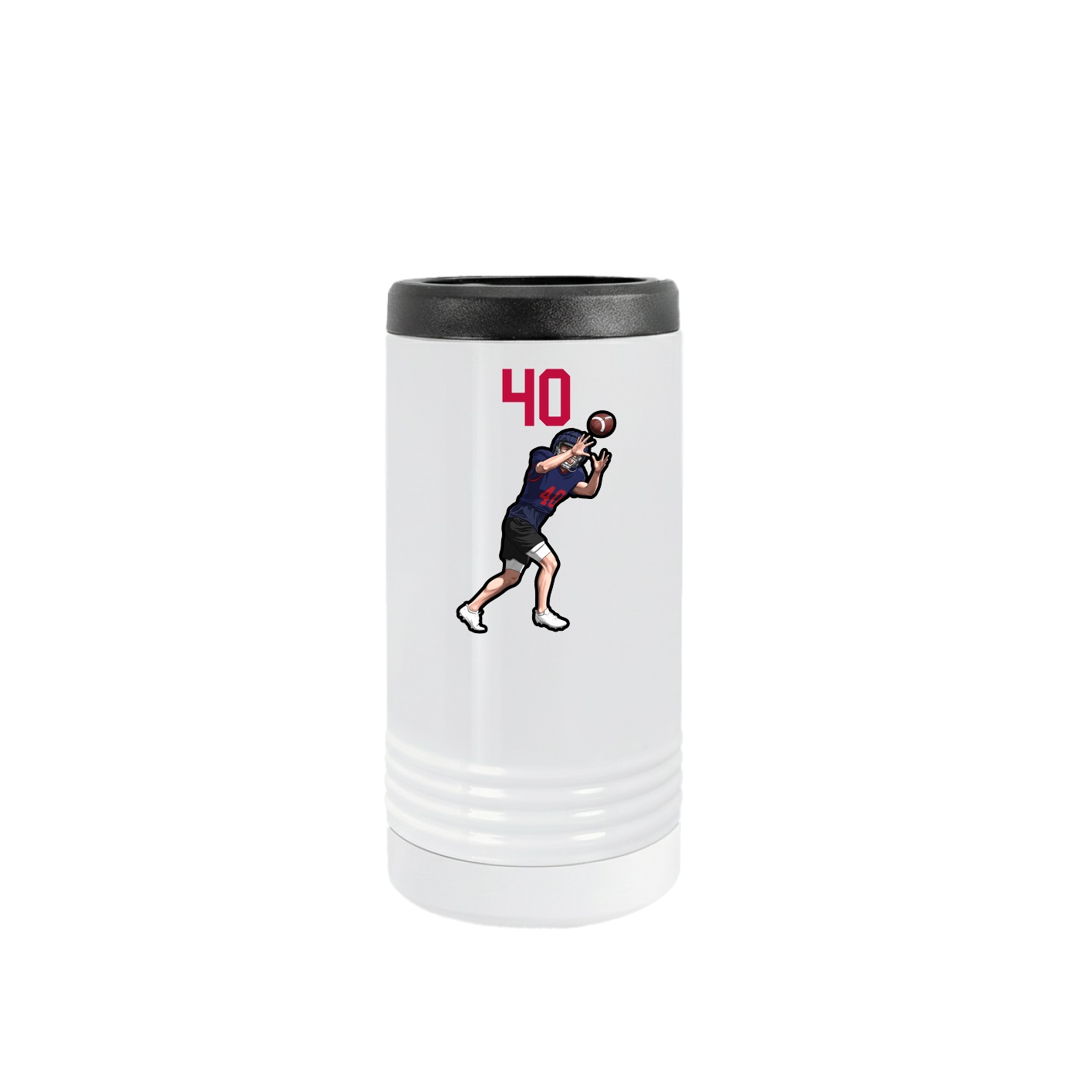 Slim Beverage Holder — Number Top in White