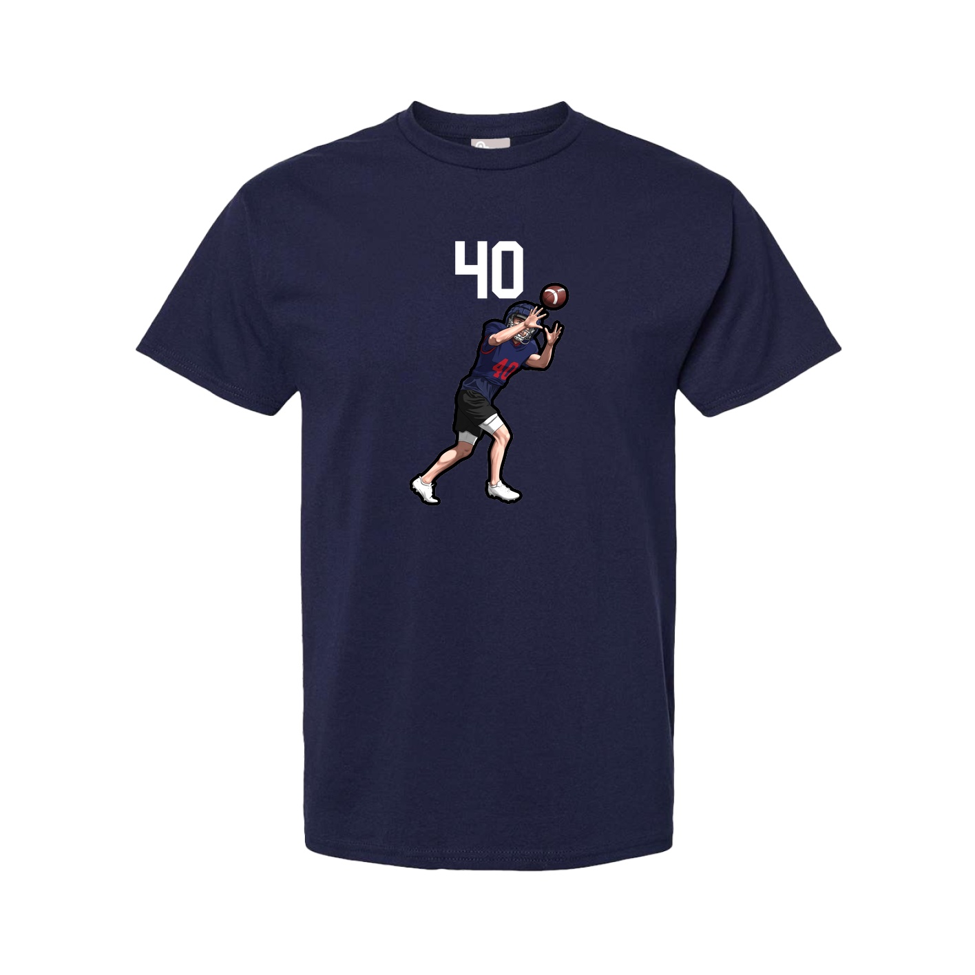 Youth Tee — Number Top in Navy