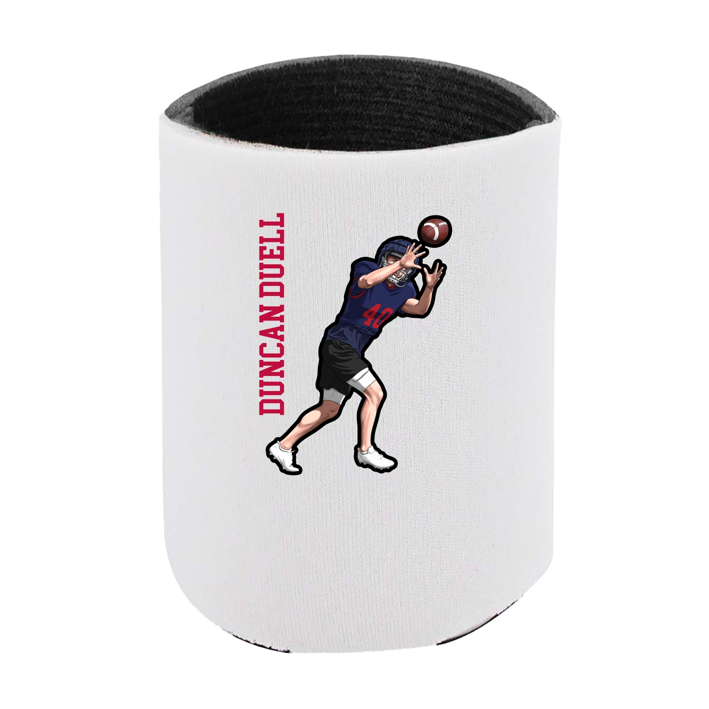 Can Holder — Name Vertical in White