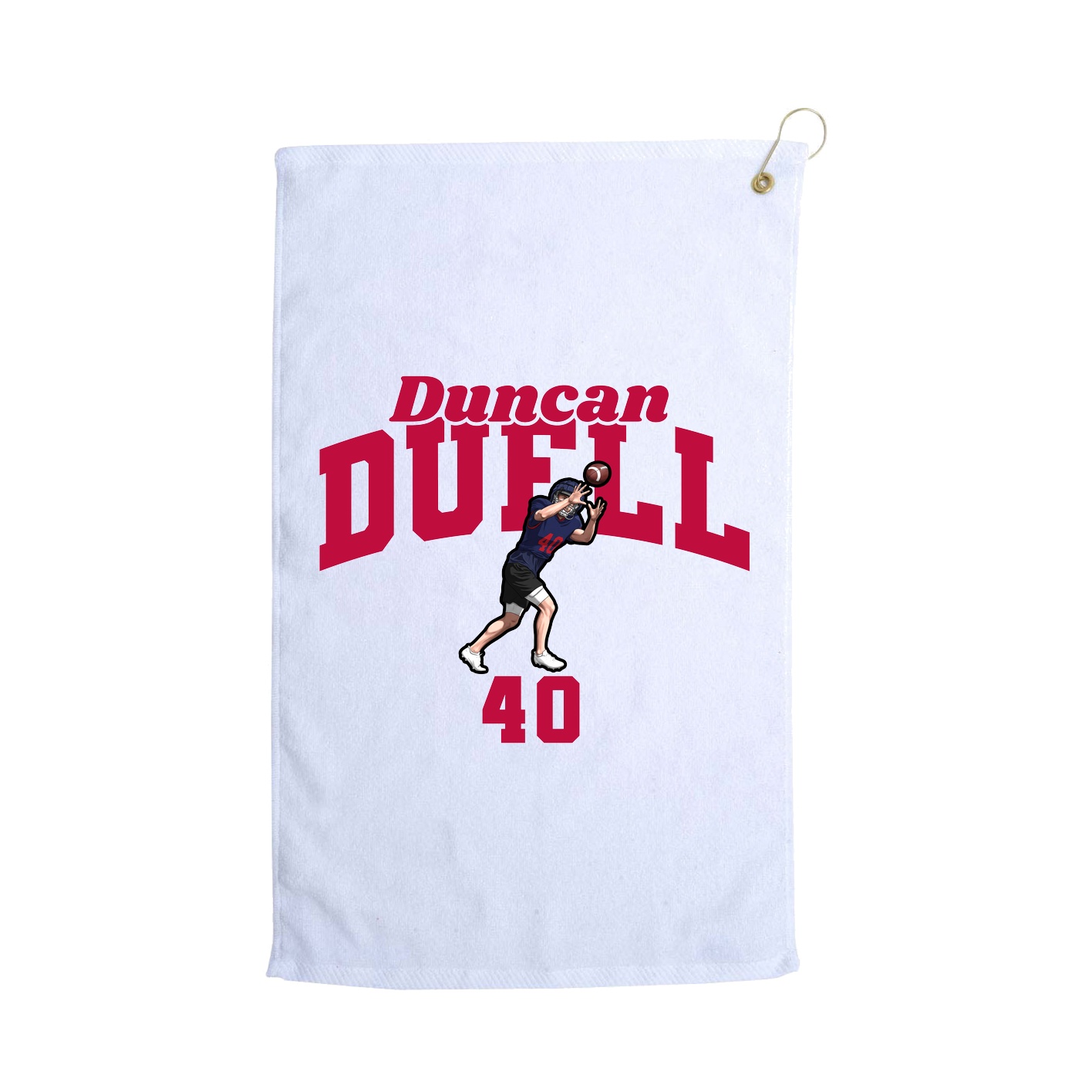 Golf Towel — Signature Arch in White