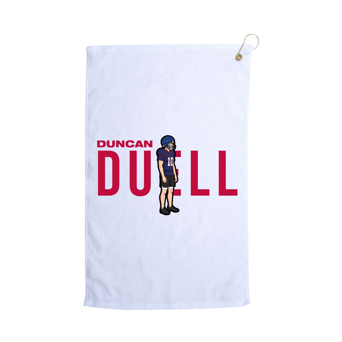 Golf Towel — Player Name in White