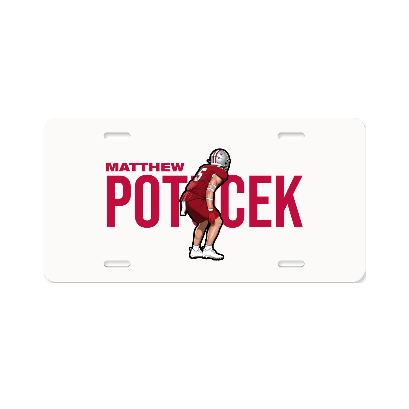License Plate — Player Name in Classic