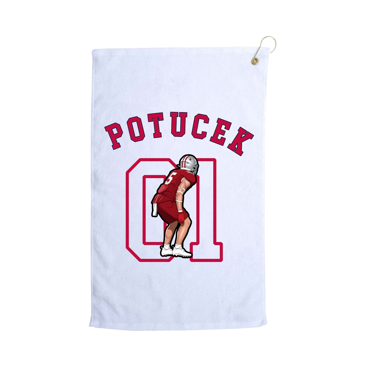 Golf Towel — Shirsey Arch in White