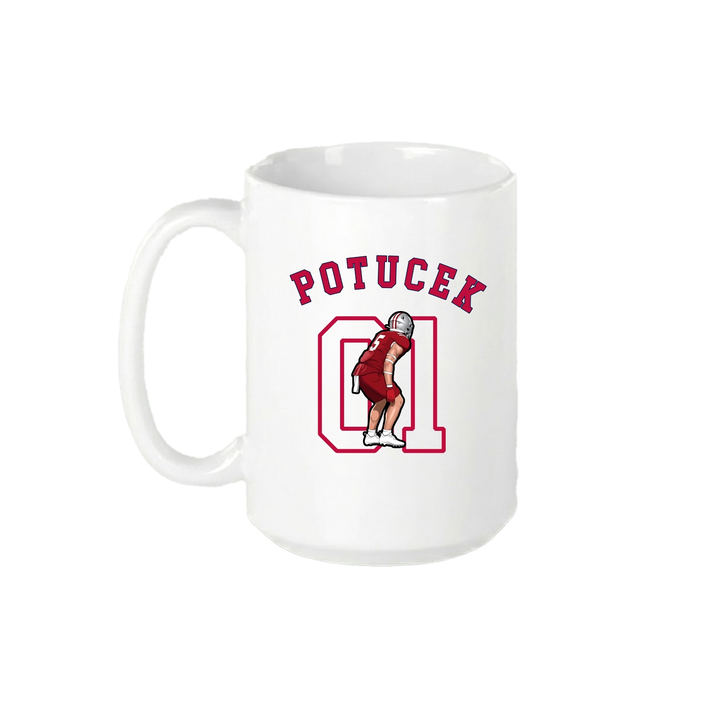 15oz Coffee Mug — Shirsey Arch in White