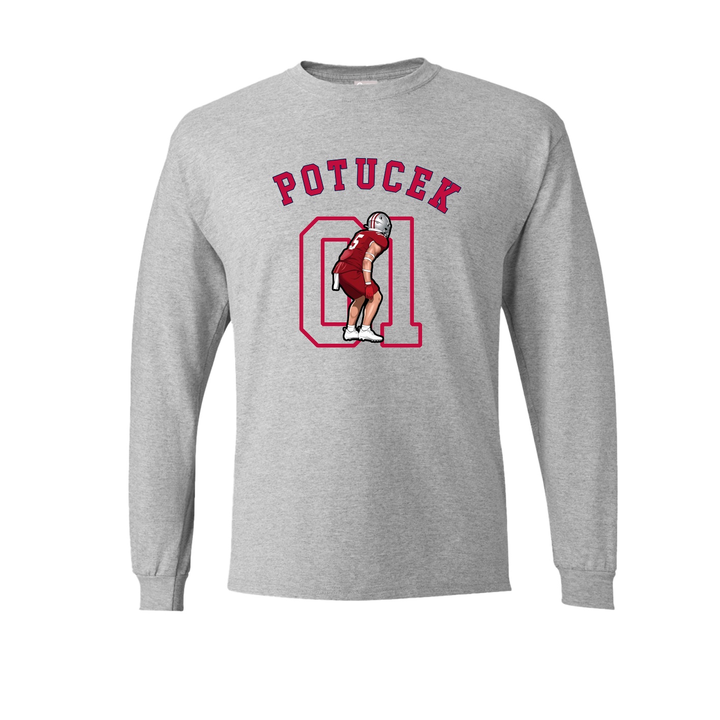 Long Sleeve Tee — Shirsey Arch in Grey