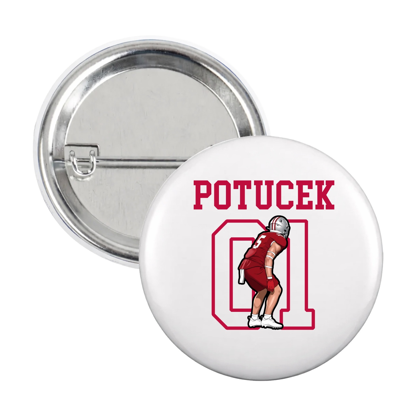 Game Day Button — Shirsey in White