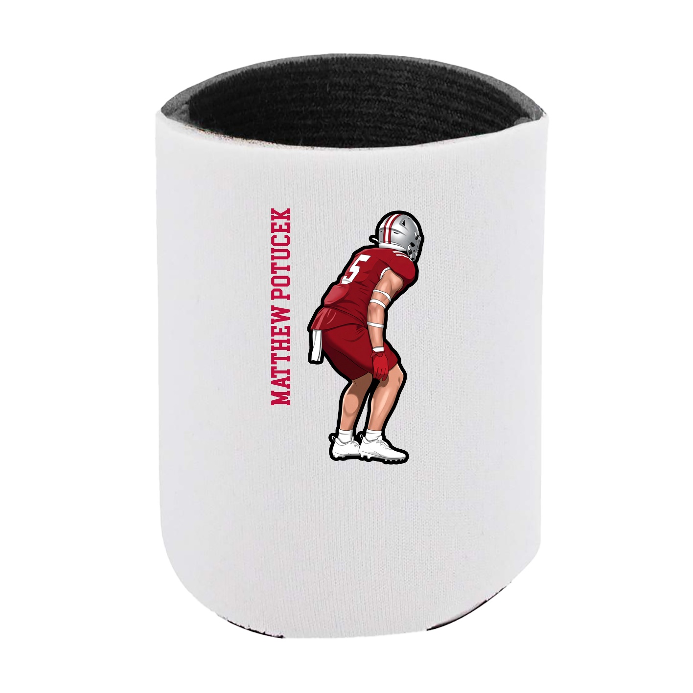 Can Holder — Name Vertical in White