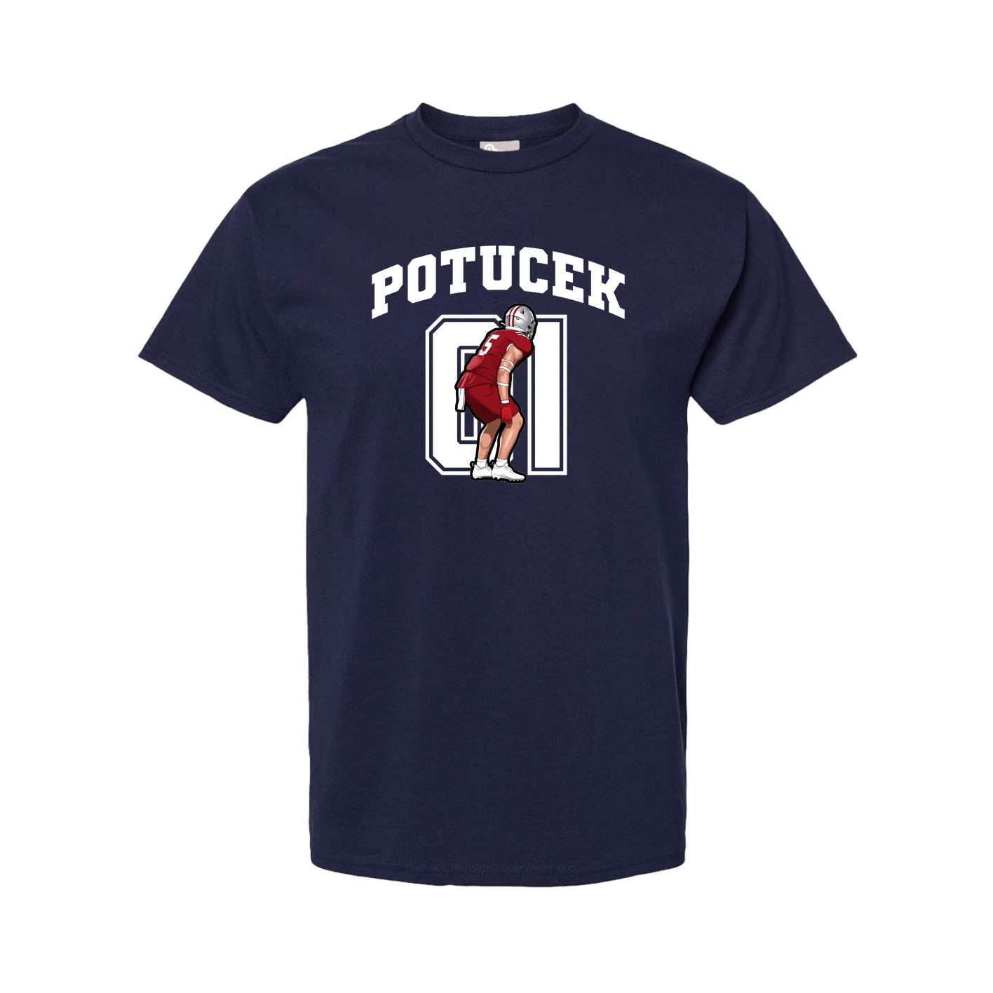 Tee — Number in Navy