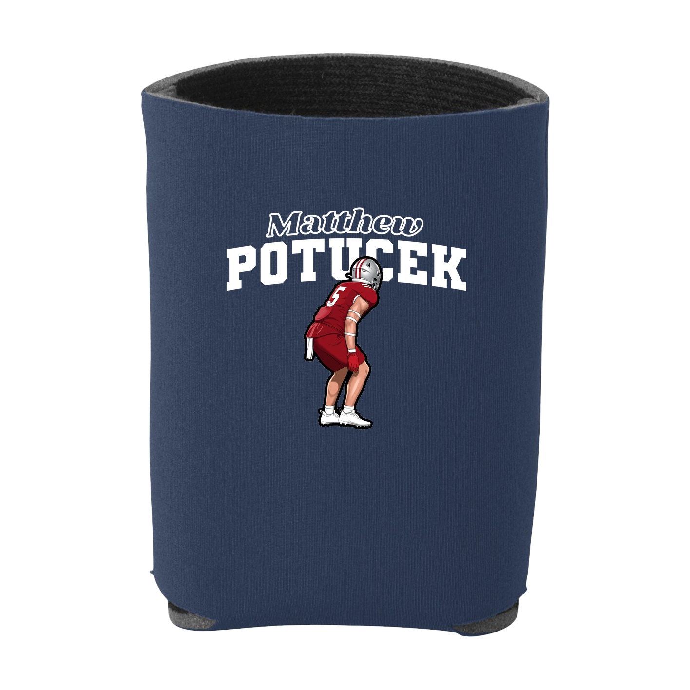 Can Holder — Name Arch in Navy