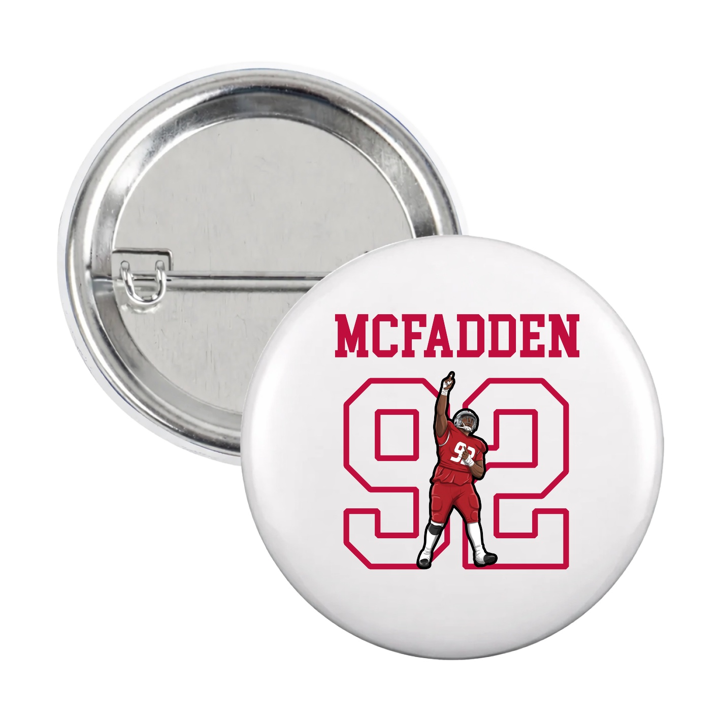 Game Day Button — Shirsey in White