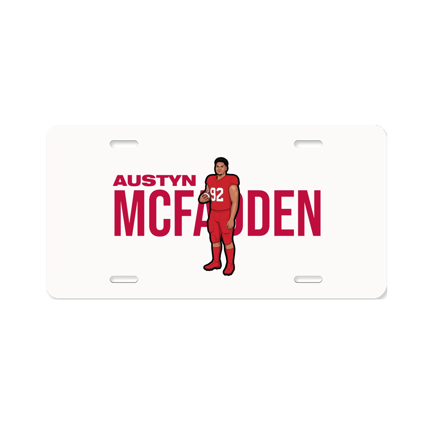 License Plate — Player Name in Classic