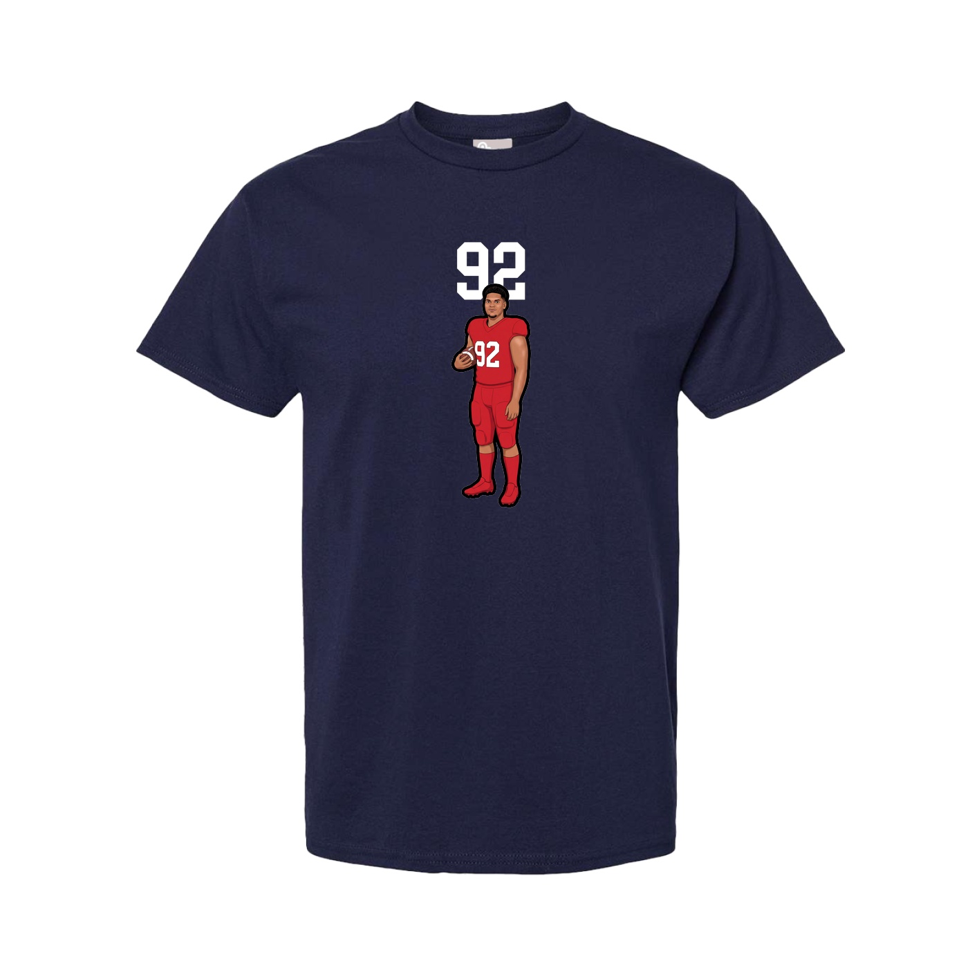 Youth Tee — Number Top in Navy