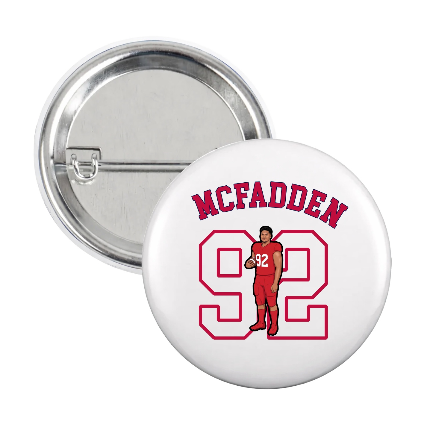 Game Day Button — Shirsey Arch in White
