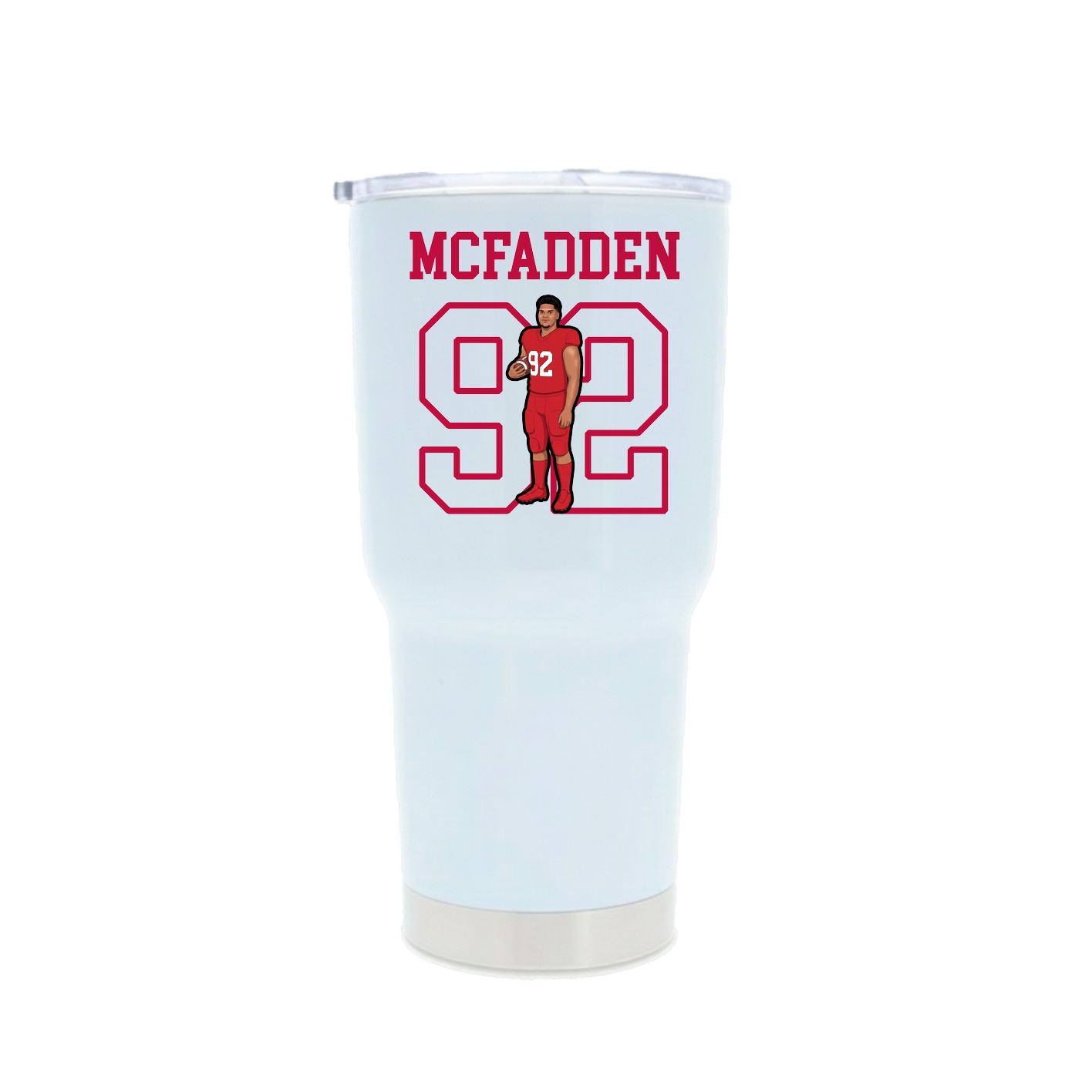 30oz Stainless Steel Tumbler — Shirsey in White