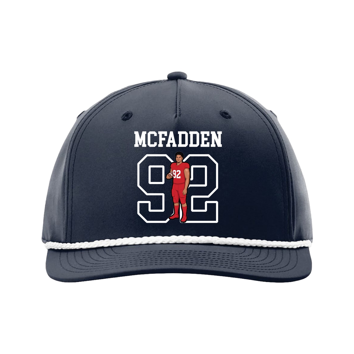 Five-Panel Classic Rope Cap — Shirsey in Navy