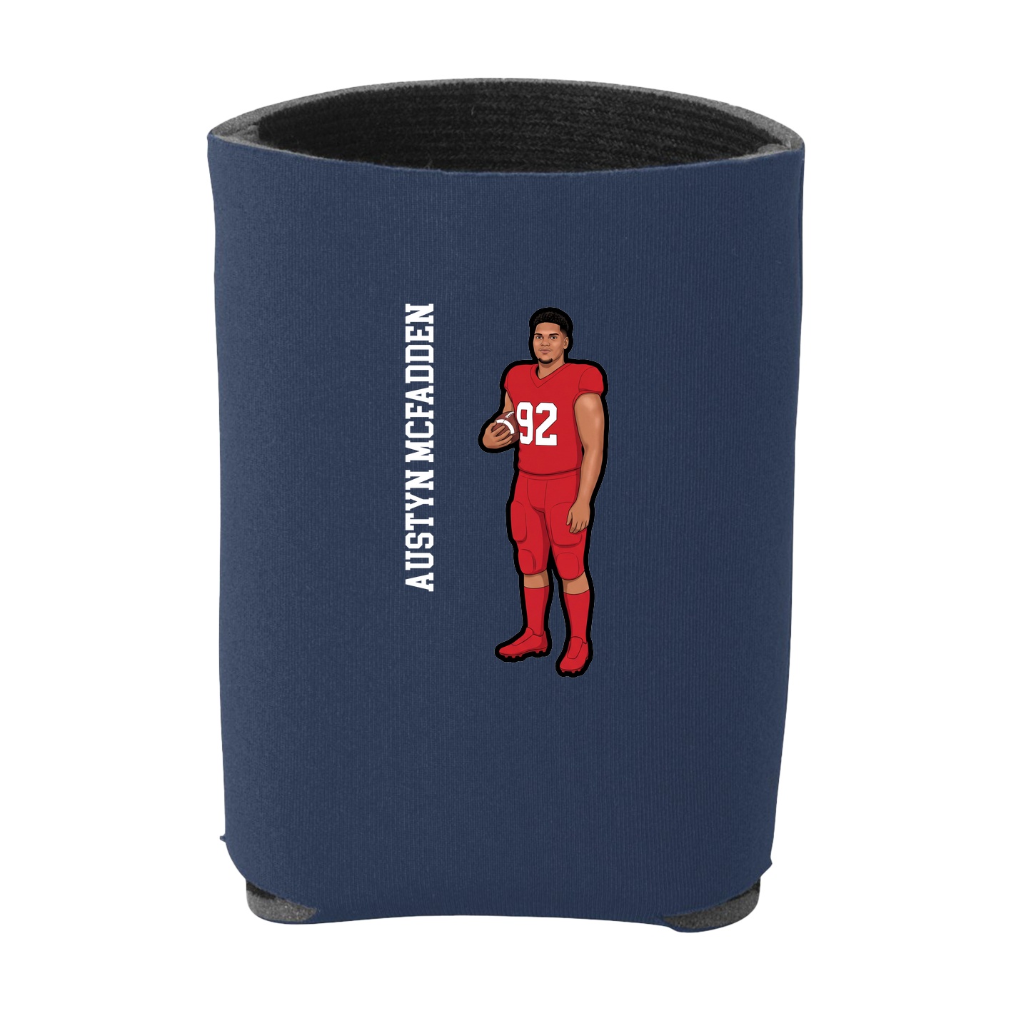 Can Holder — Name Vertical in Navy