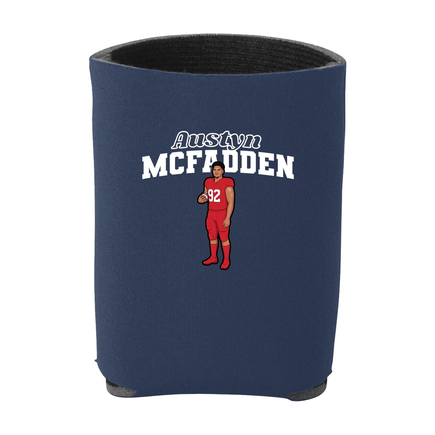 Can Holder — Name Arch in Navy