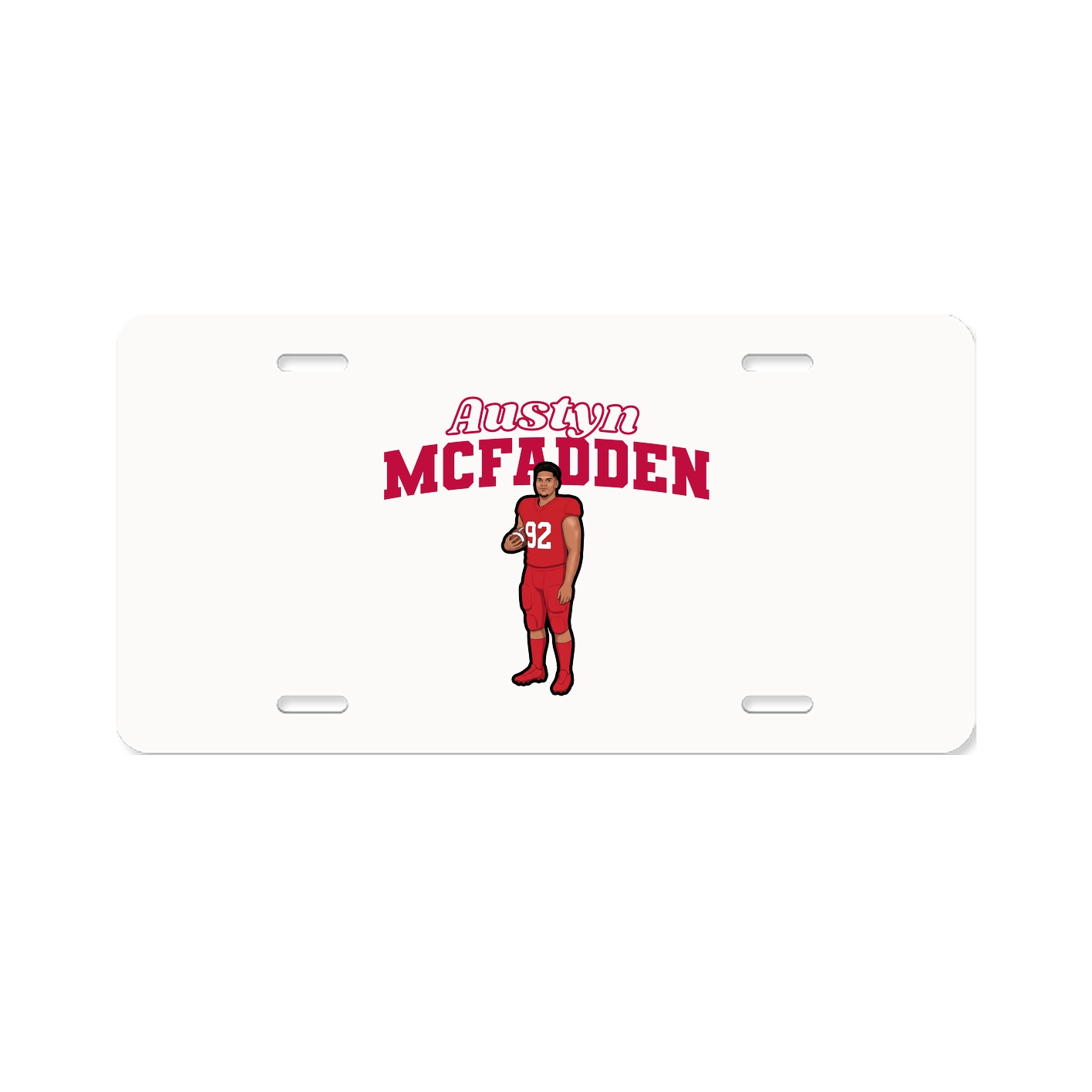 License Plate — Name Arch in Classic