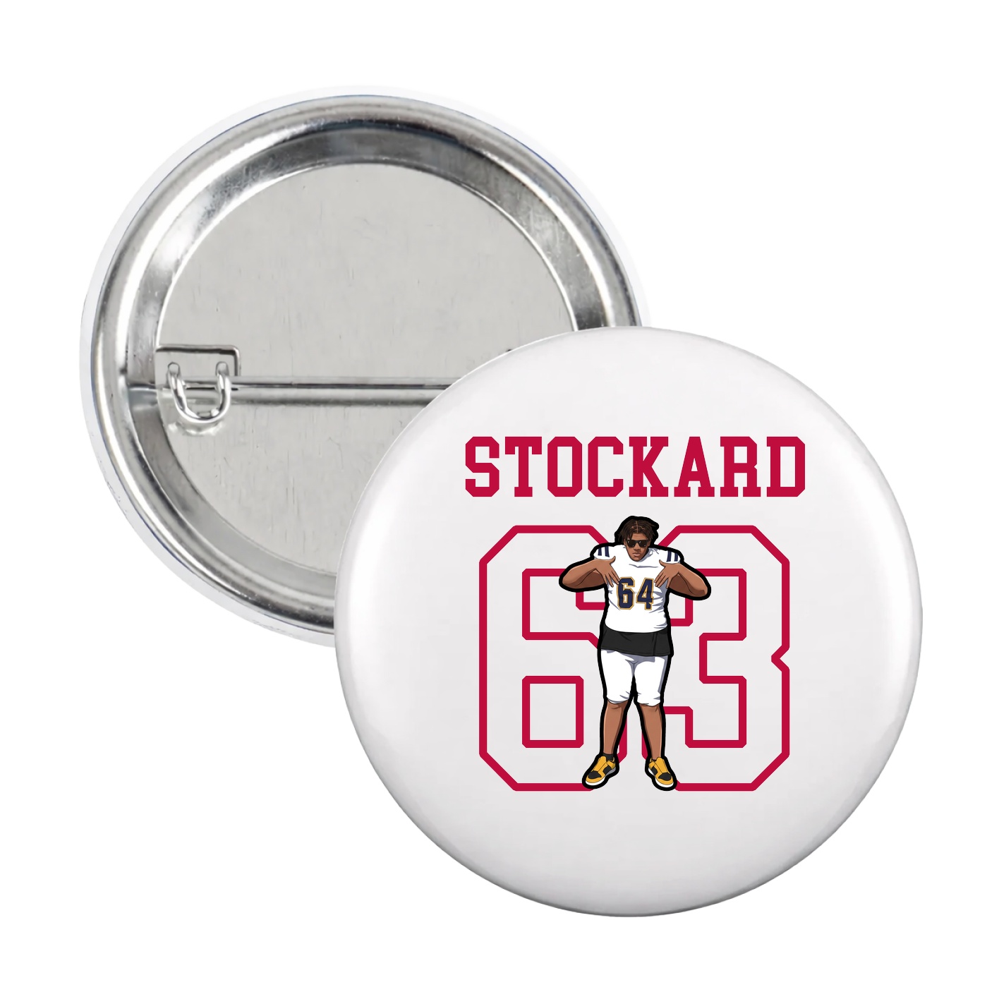 Game Day Button — Shirsey in White