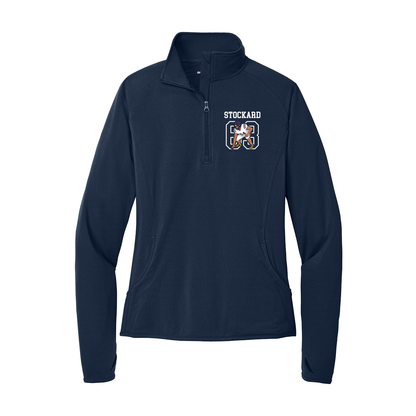 Women's Q-Zip Pullover — Shirsey in Navy