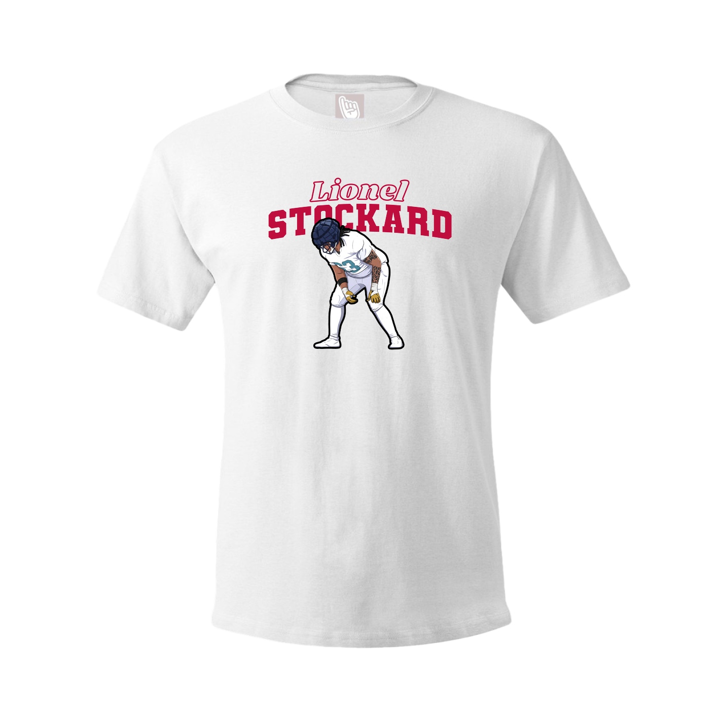 Youth Tee — Name Arch in White