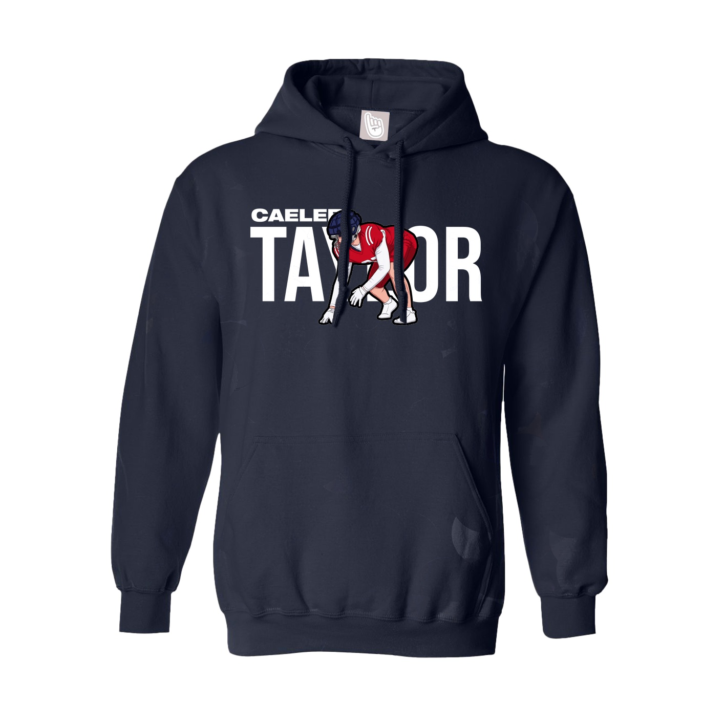 Hoodie — Player Name in Navy