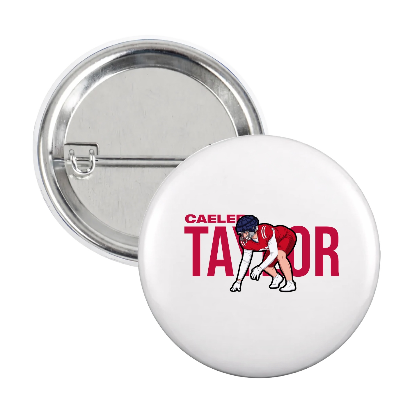 Game Day Button — Player Name in White