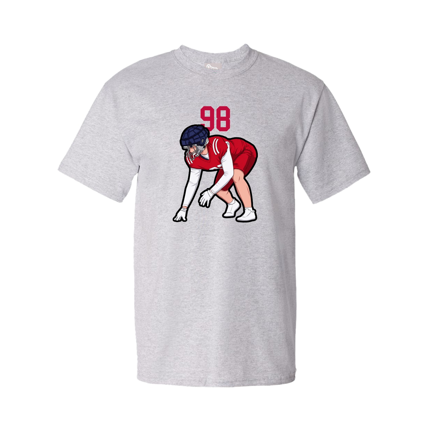 Tee — Number Top in Grey