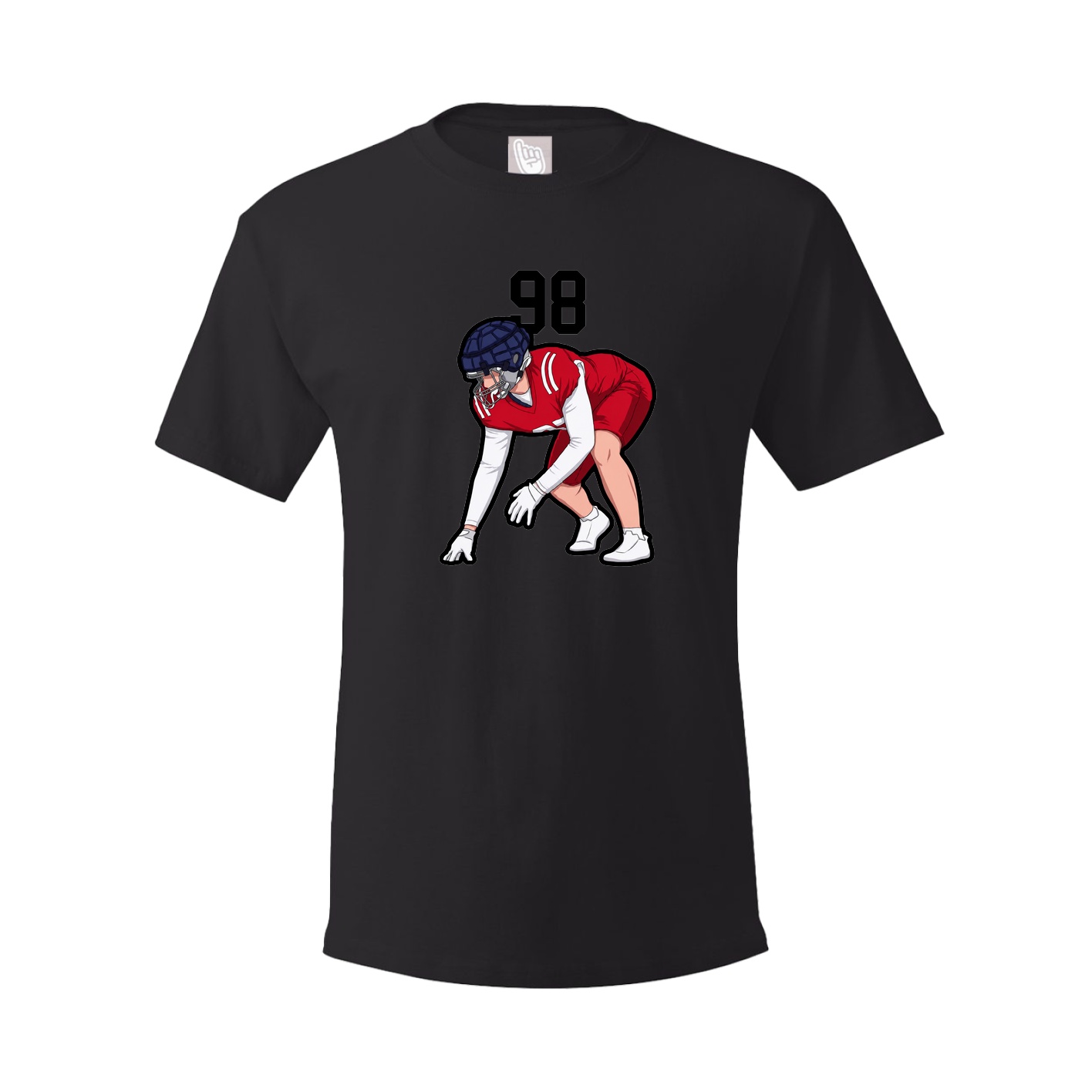 Youth Tee — Number Top in Black