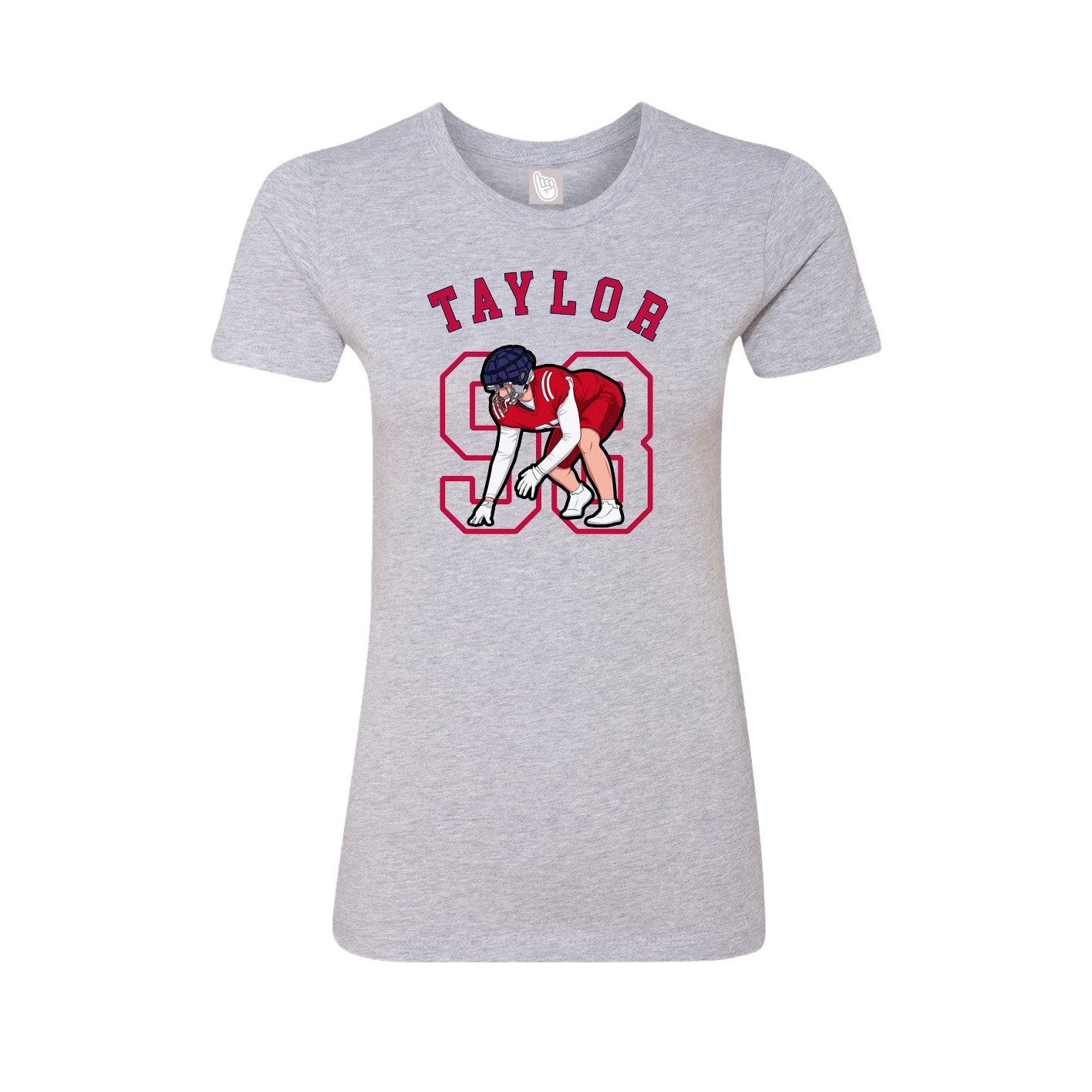 Fitted Women's Tee — Shirsey Arch in Grey