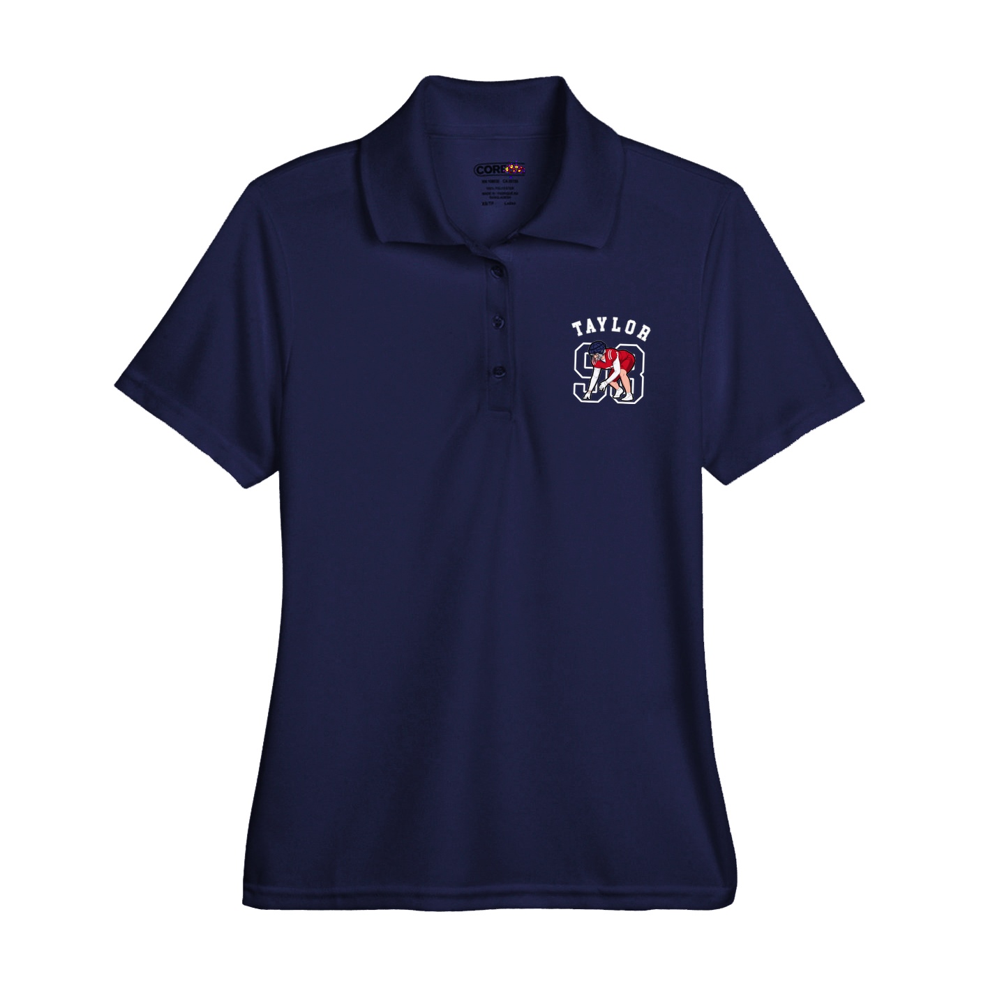 Womens Performance Polo — Shirsey Arch in Navy