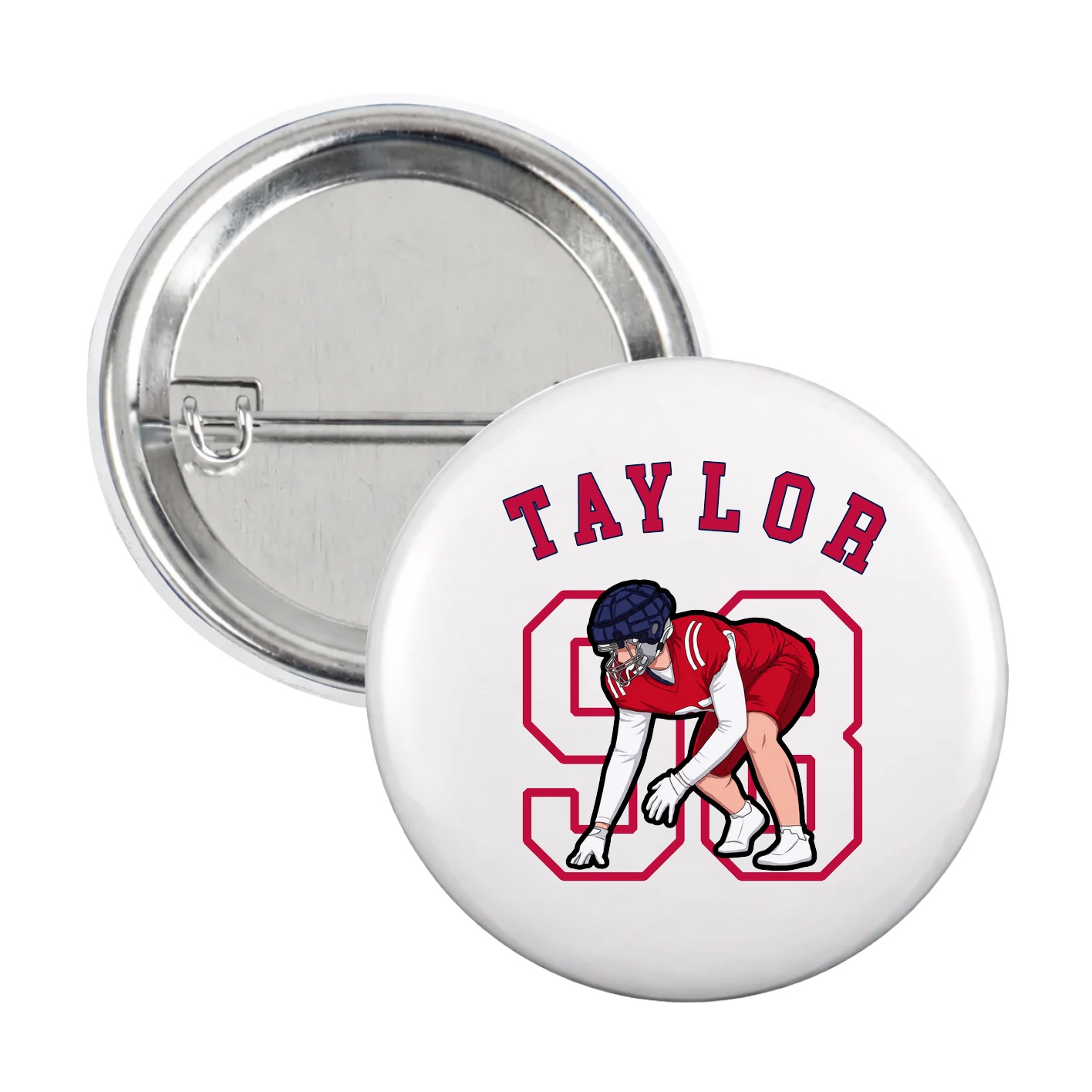 Game Day Button — Shirsey Arch in White