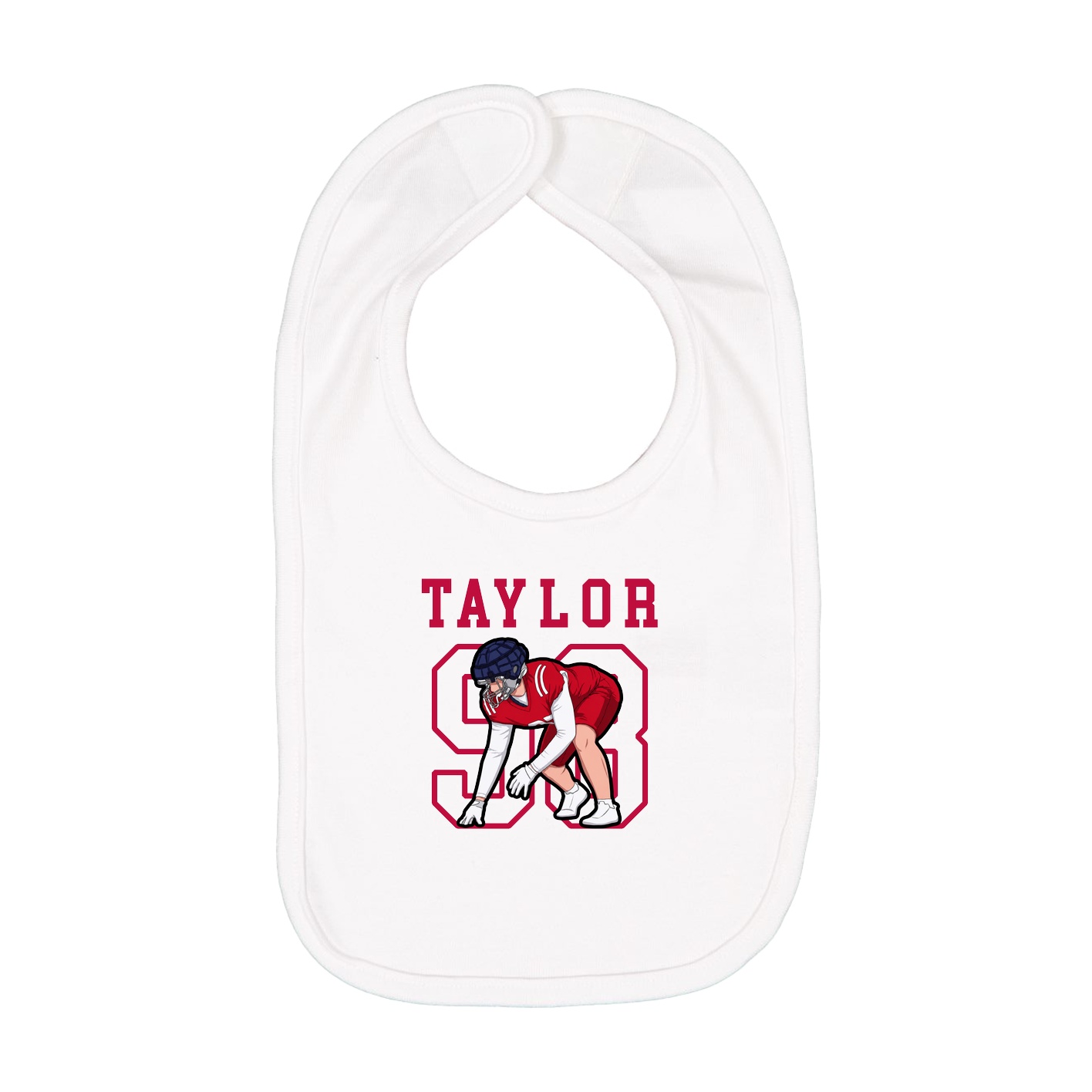 Infant Bib — Shirsey in White